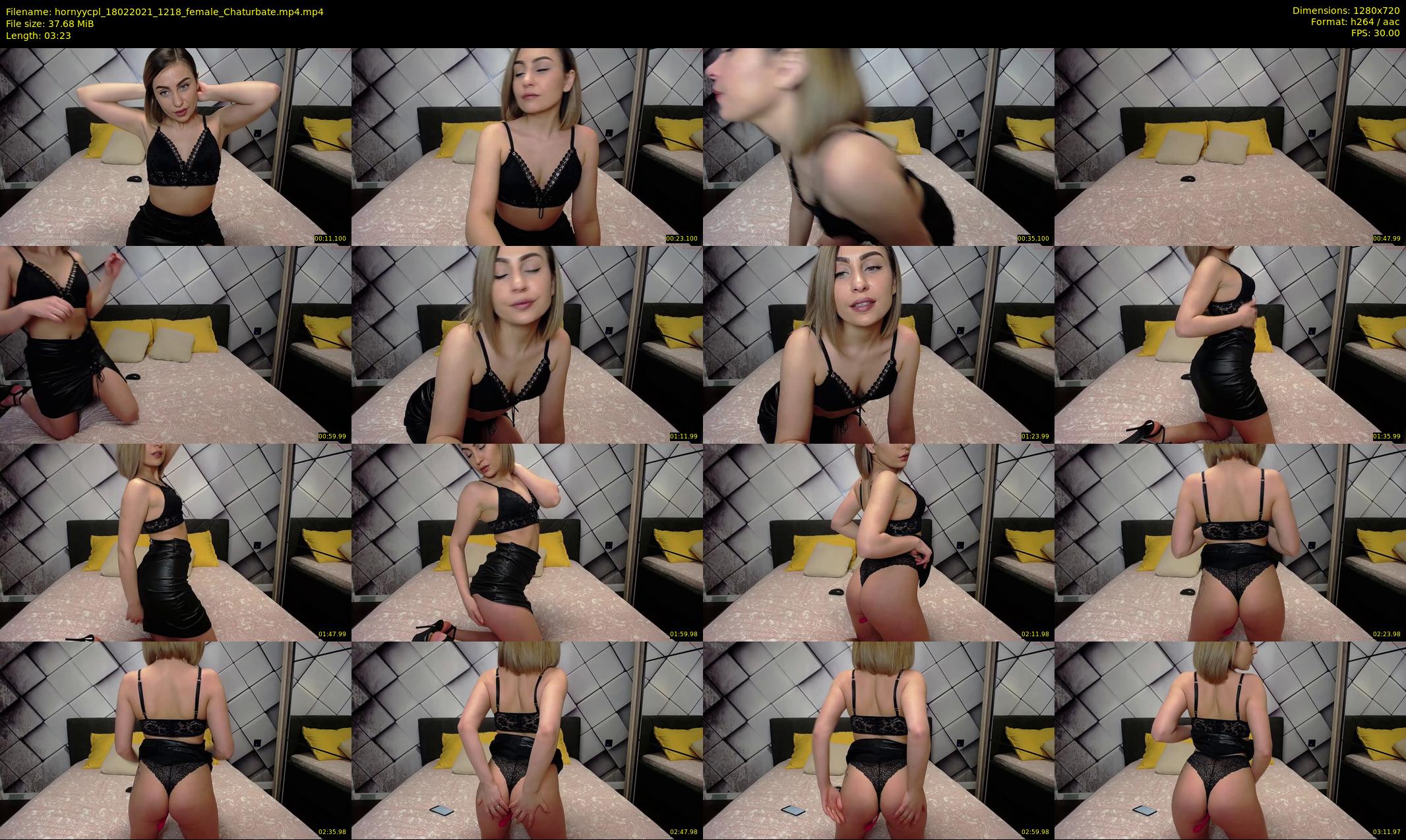 hornyycpl — 4 minute Chaturbate couple cam show recording, 720p, Feb 18, 2021