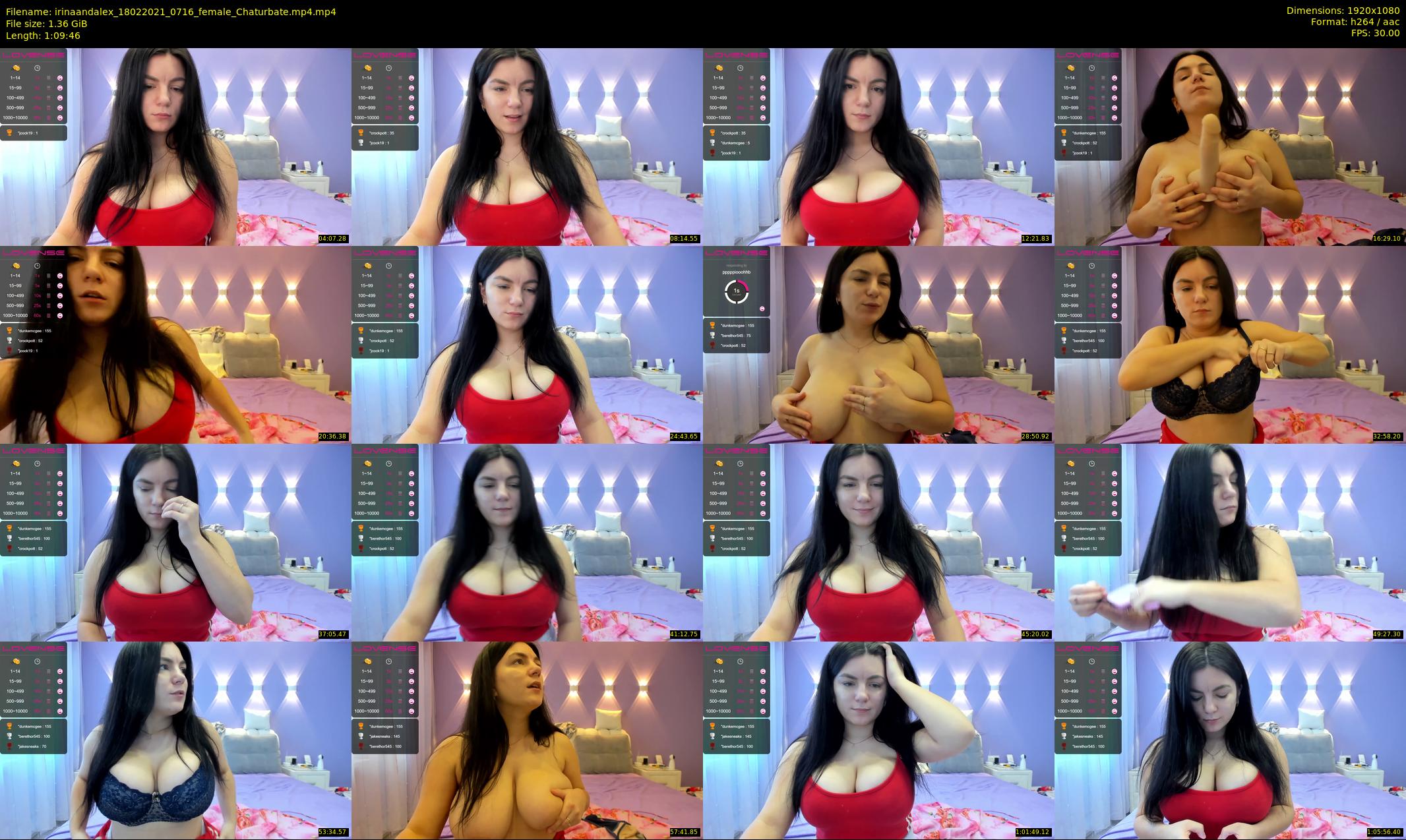 irinaandalex — 70 minute Chaturbate couple cam show recording, 1080p, Feb 18, 2021