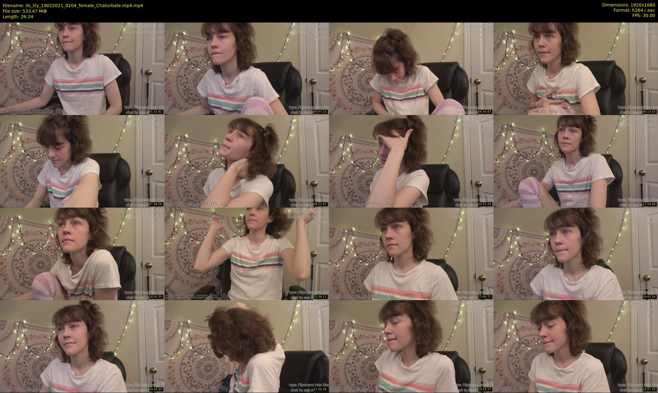 its_lily — 27 minute Chaturbate female cam show recording, 1080p, Feb 19, 2021