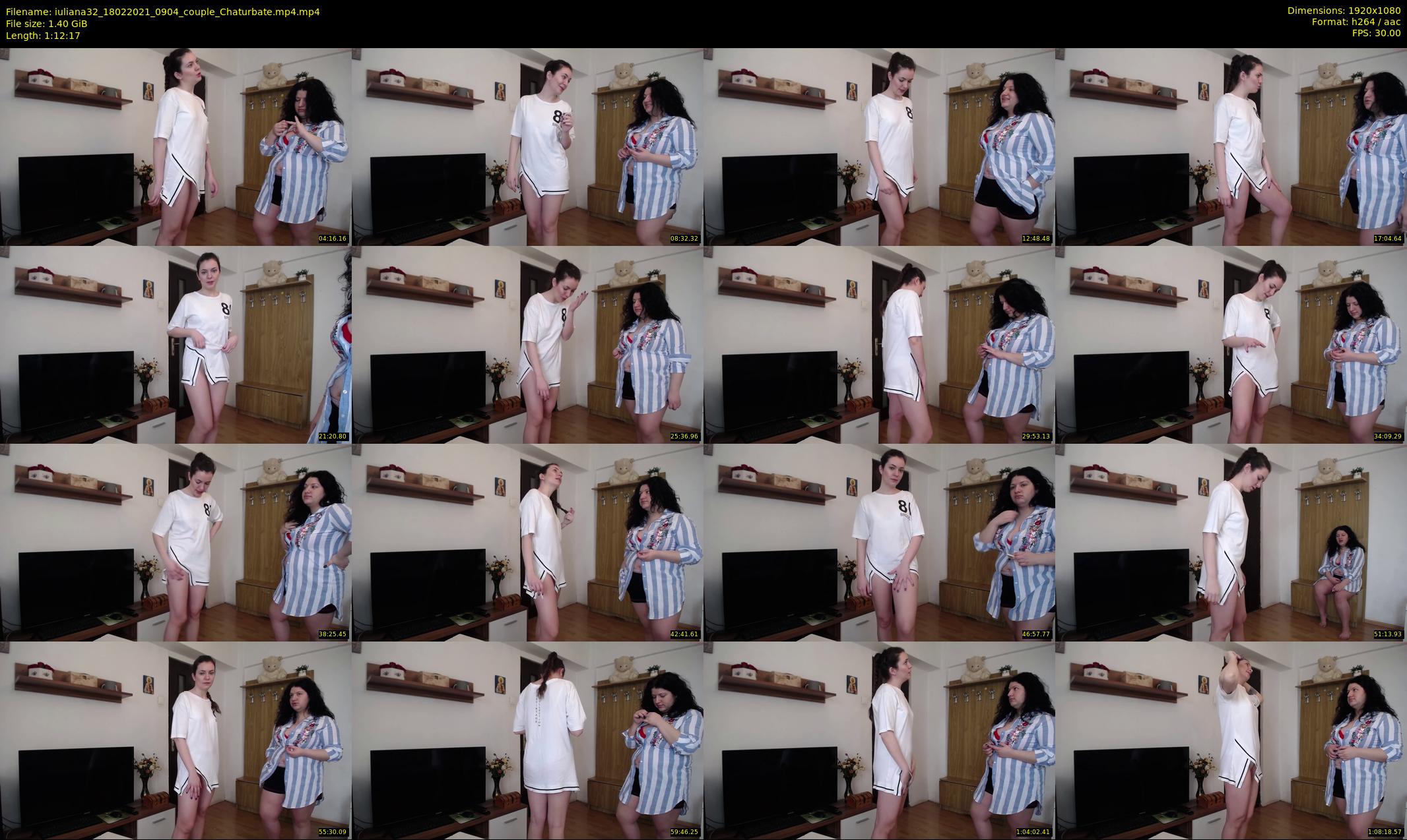 iuliana32 — 73 minute Chaturbate couple cam show recording, 1080p, Feb 18, 2021