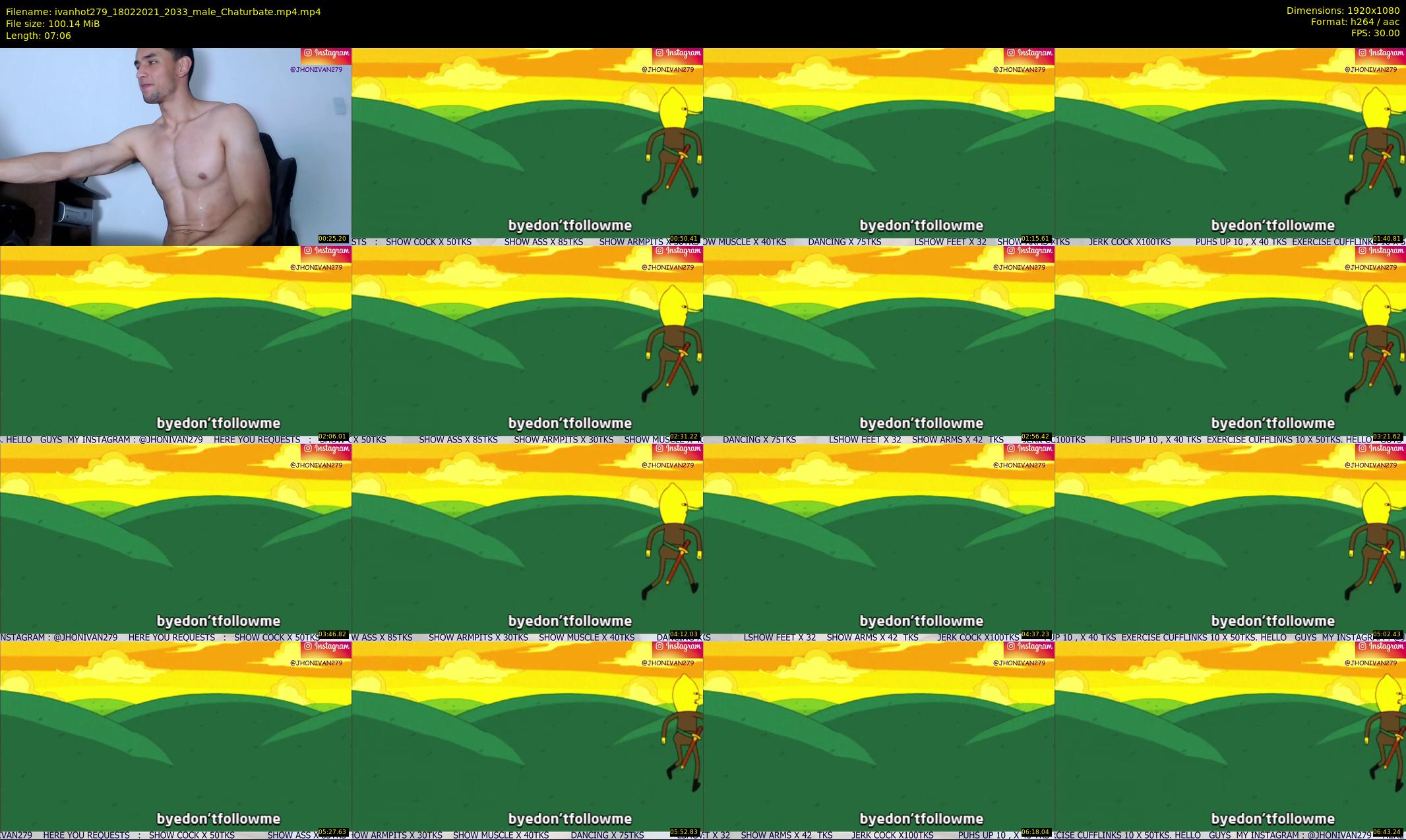 ivanhot279 — 8 minute Chaturbate male cam show recording, 1080p, Feb 18, 2021