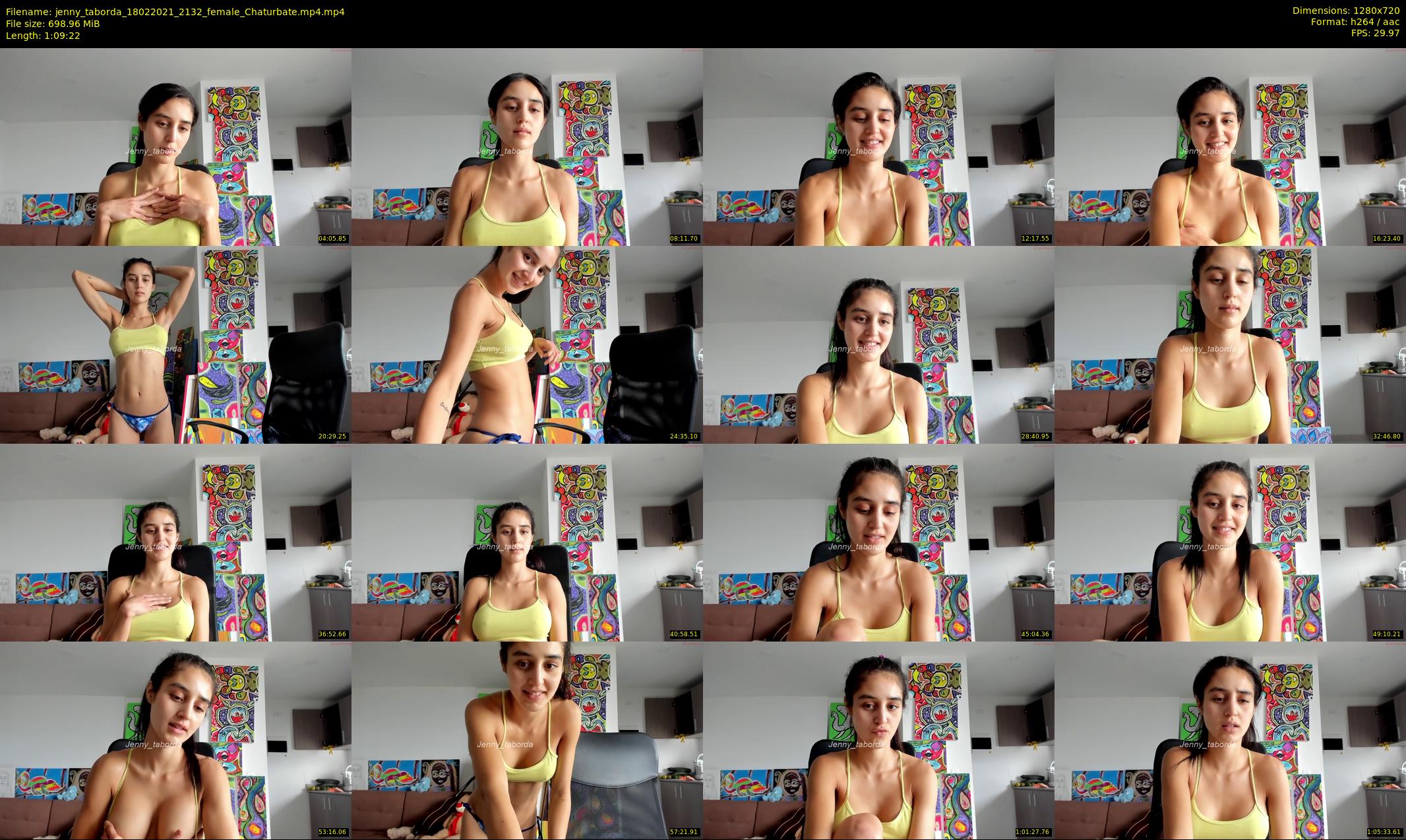jenny_taborda — 70 minute Chaturbate female cam show recording, 720p, Feb 18, 2021
