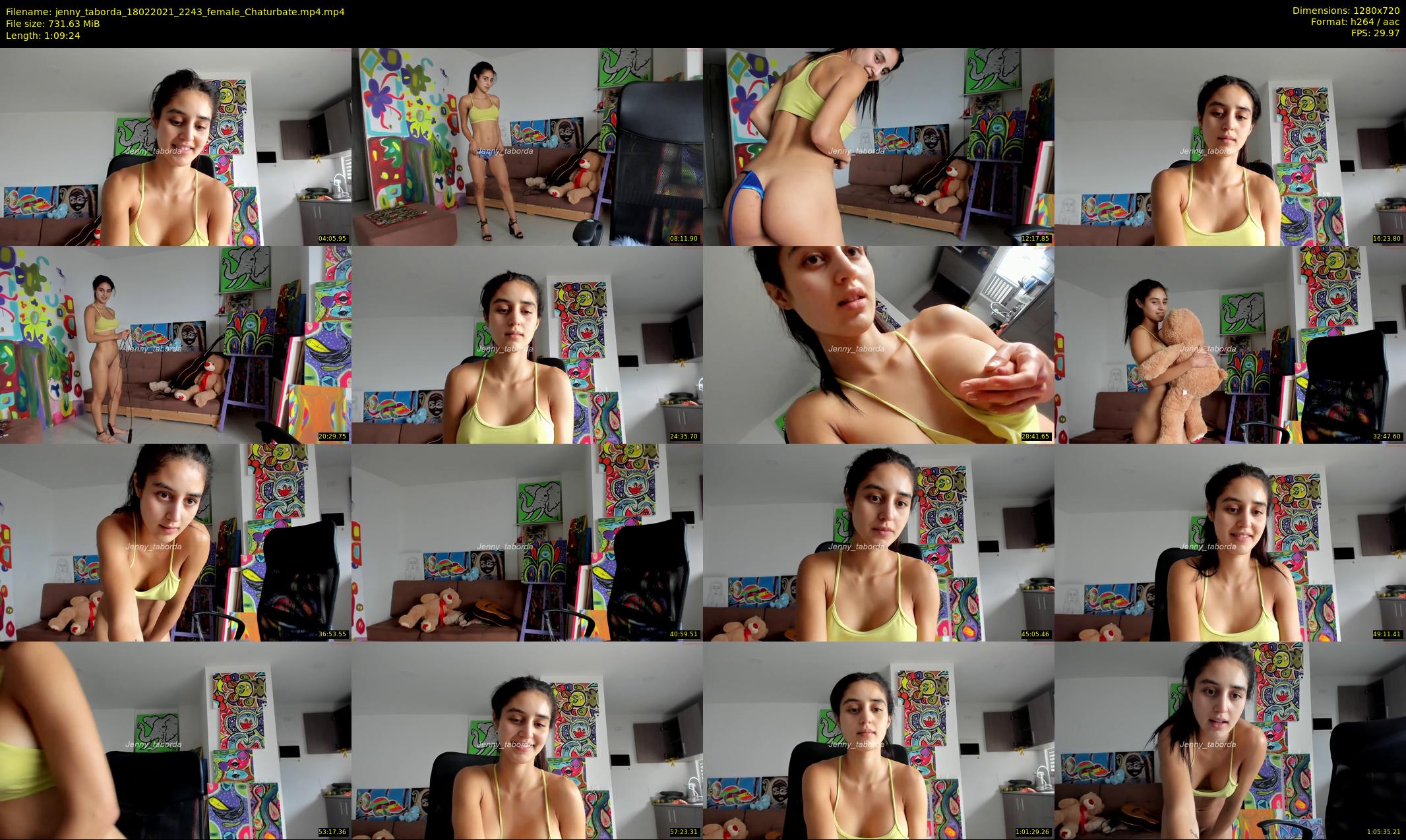 jenny_taborda — 70 minute Chaturbate female cam show recording, 720p, Feb 18, 2021