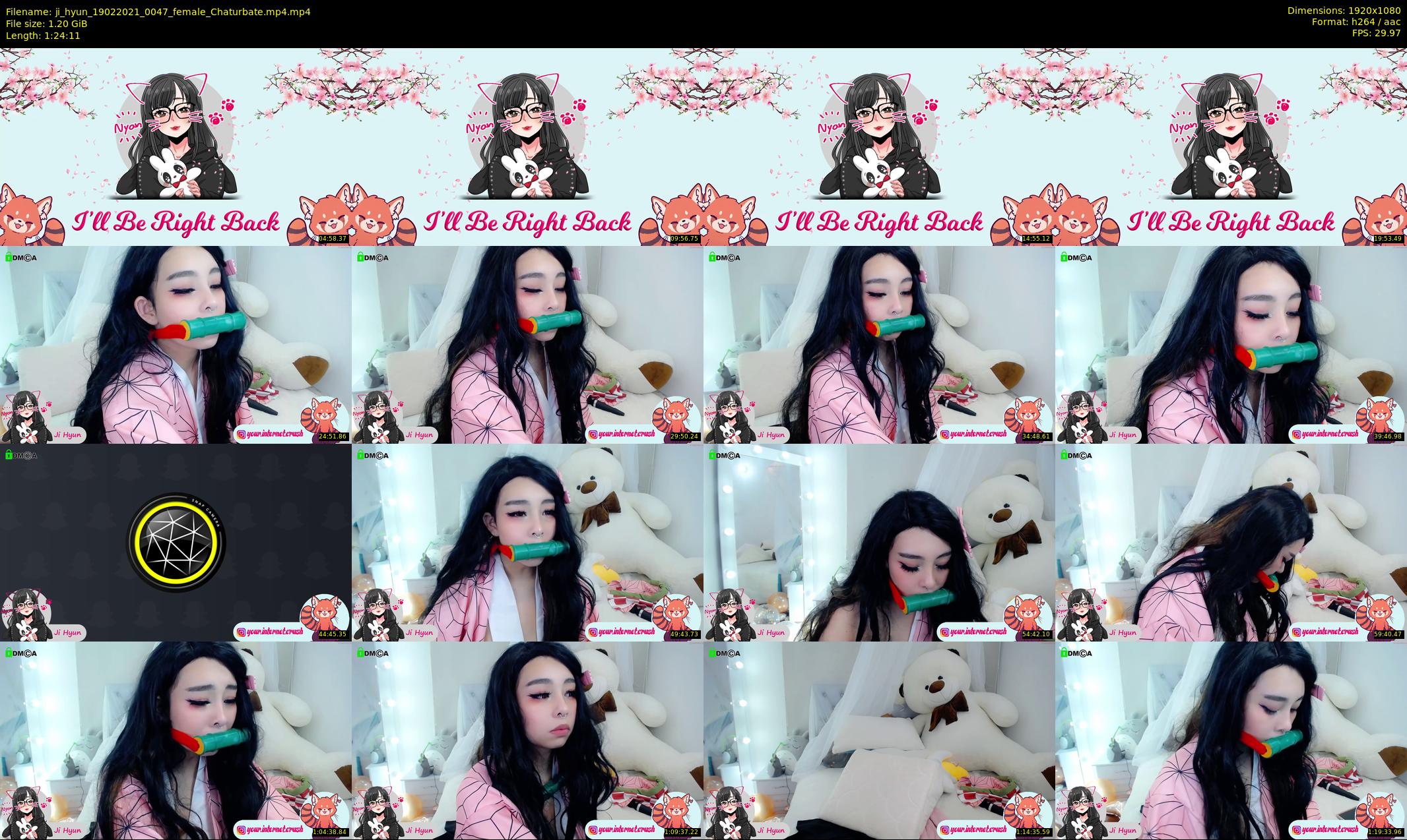 ji_hyun — 85 minute Chaturbate female cam show recording, 1080p, Feb 19, 2021