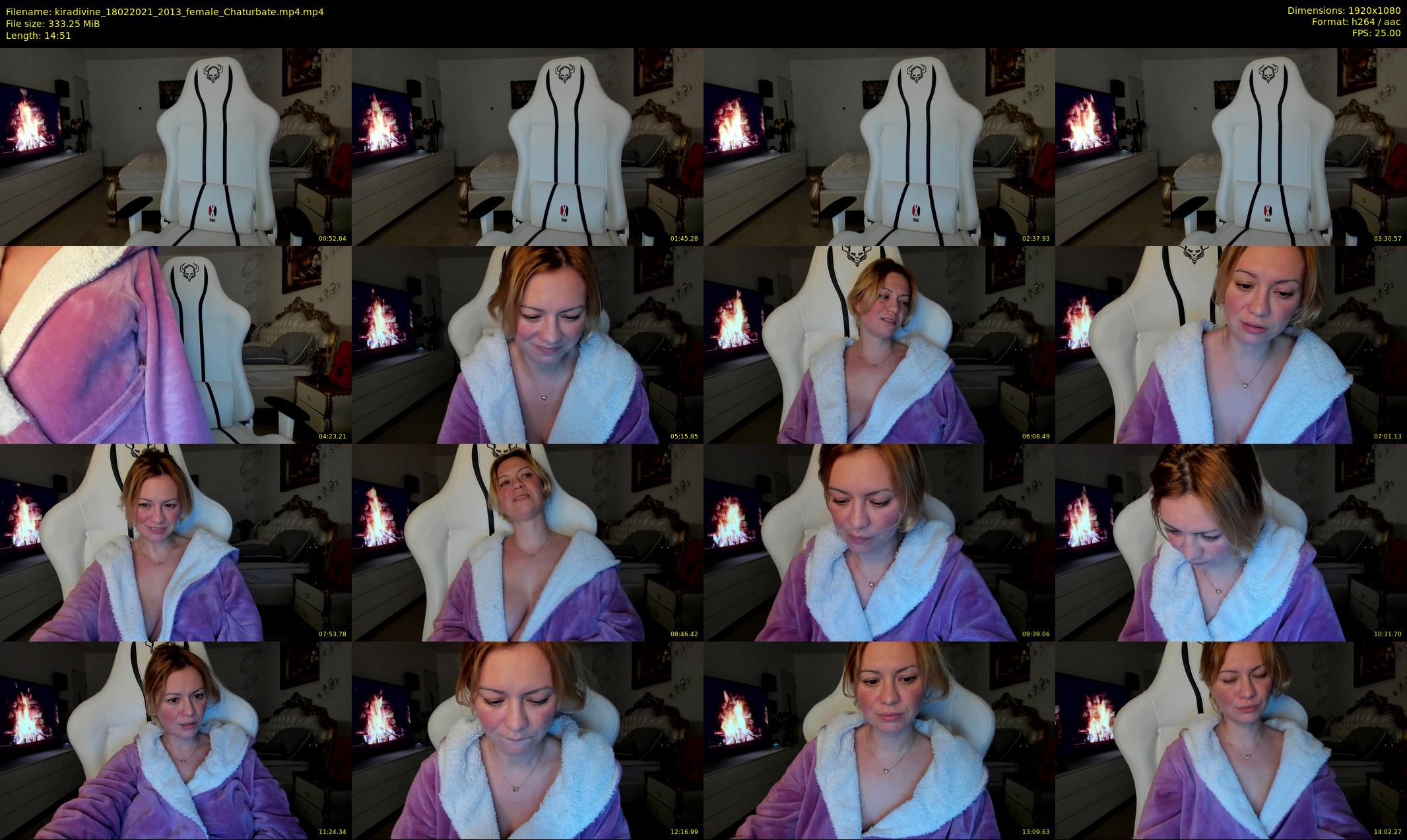 kiradivine — 15 minute Chaturbate female cam show recording, 1080p, Feb 18, 2021