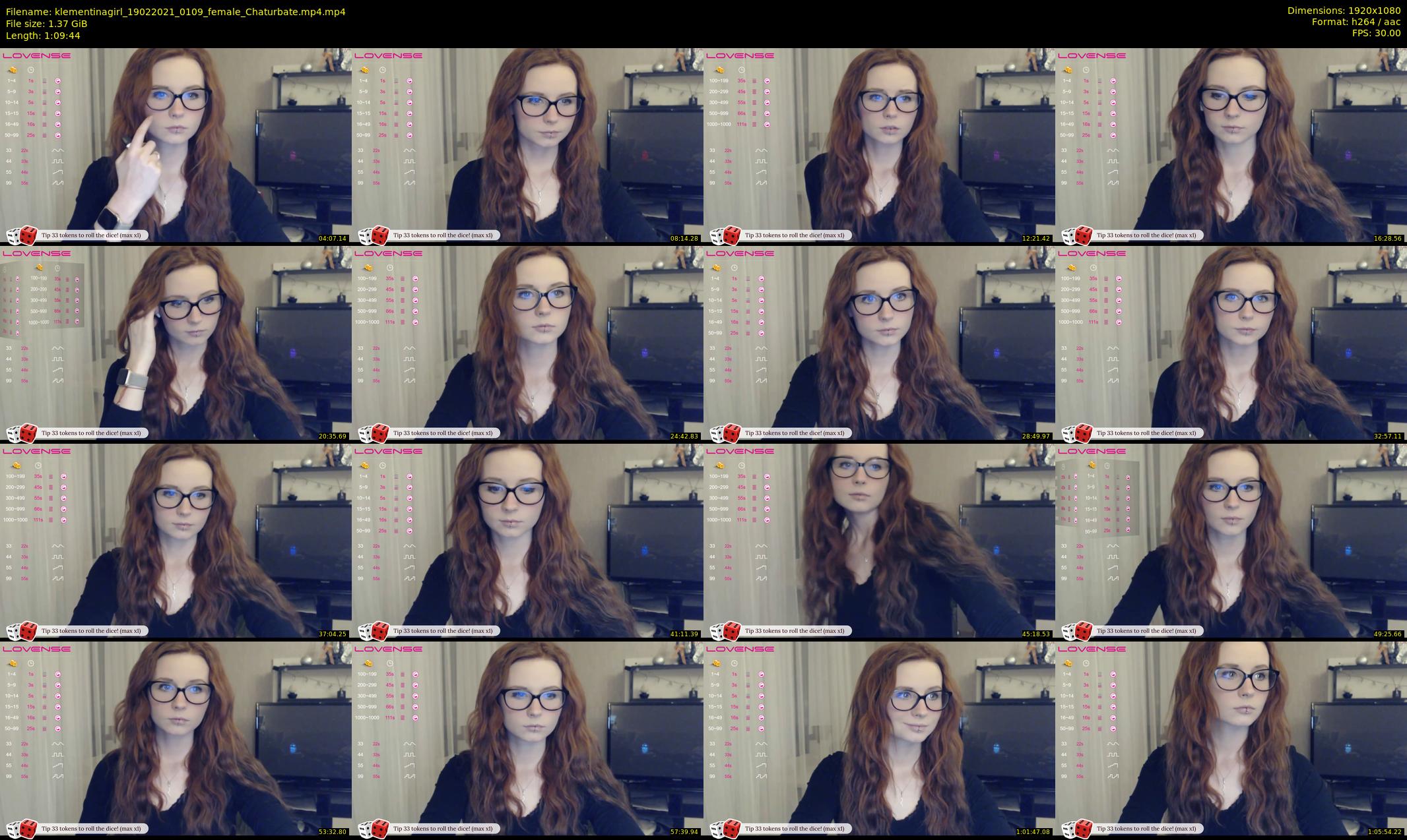 klementinagirl — 70 minute Chaturbate female cam show recording, 1080p, Feb 19, 2021