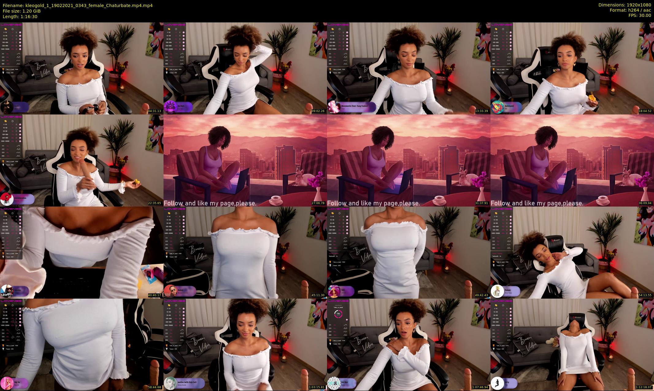 kleogold_1 — 77 minute Chaturbate female cam show recording, 1080p, Feb 19, 2021