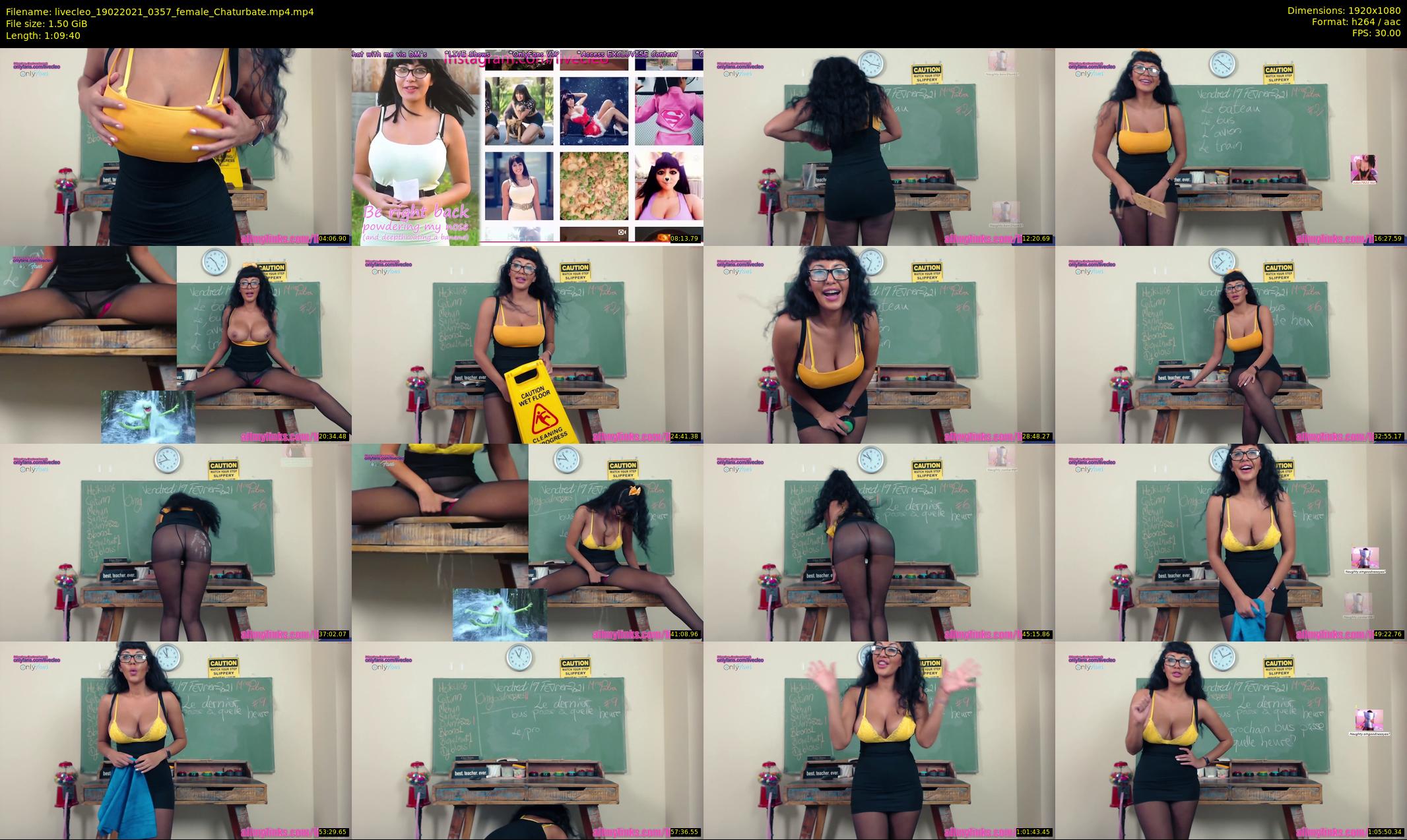 livecleo — 70 minute Chaturbate female cam show recording, 1080p, Feb 19, 2021
