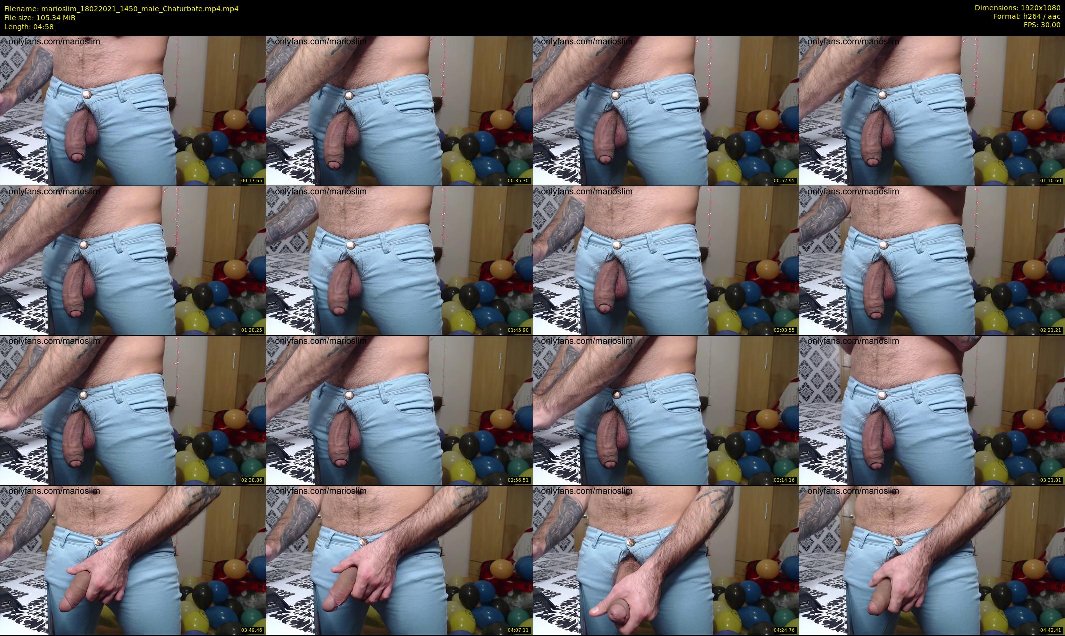 marioslim — 5 minute Chaturbate male cam show recording, 1080p, Feb 18, 2021