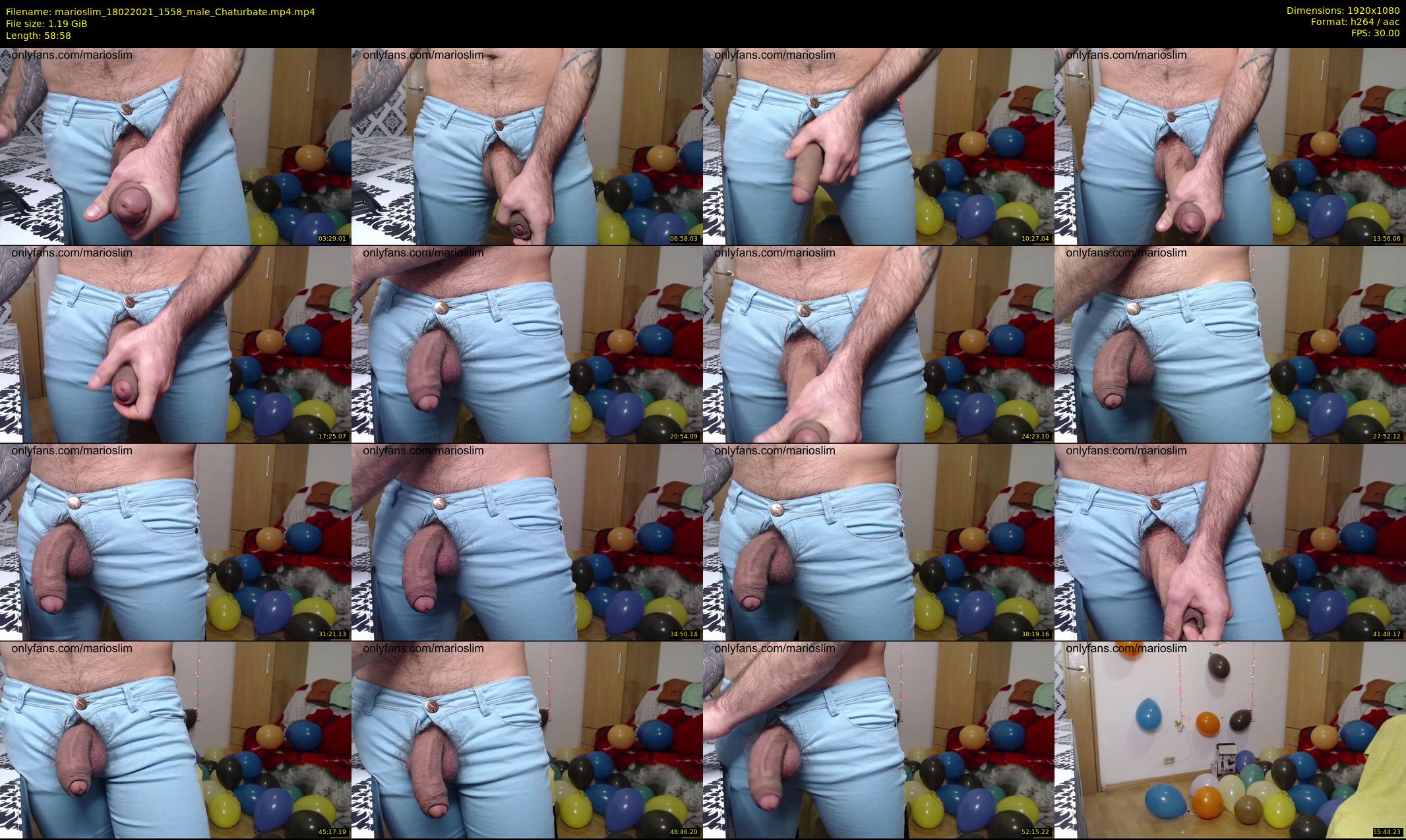 marioslim — 59 minute Chaturbate male cam show recording, 1080p, Feb 18, 2021
