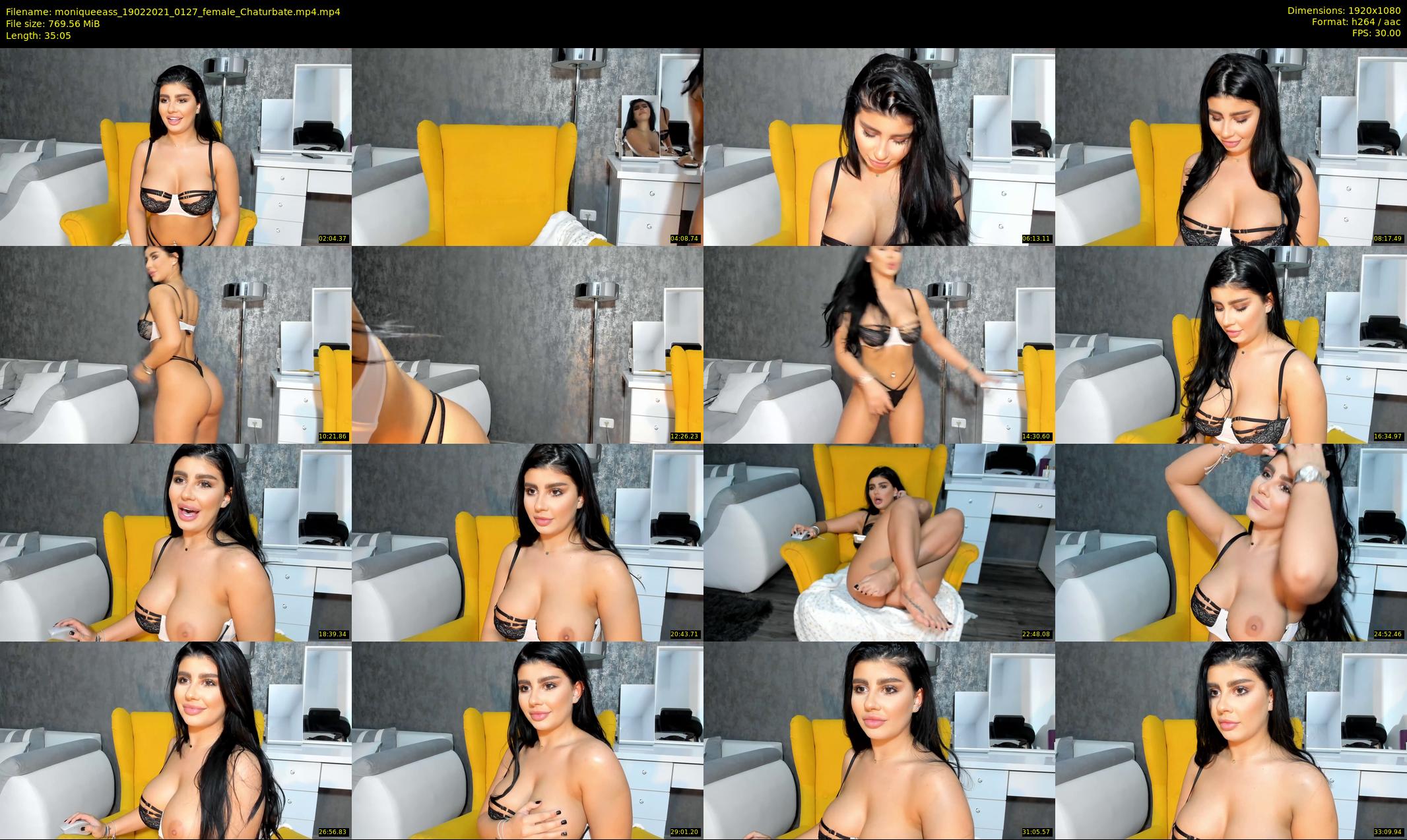moniqueeass — 36 minute Chaturbate female cam show recording, 1080p, Feb 19, 2021