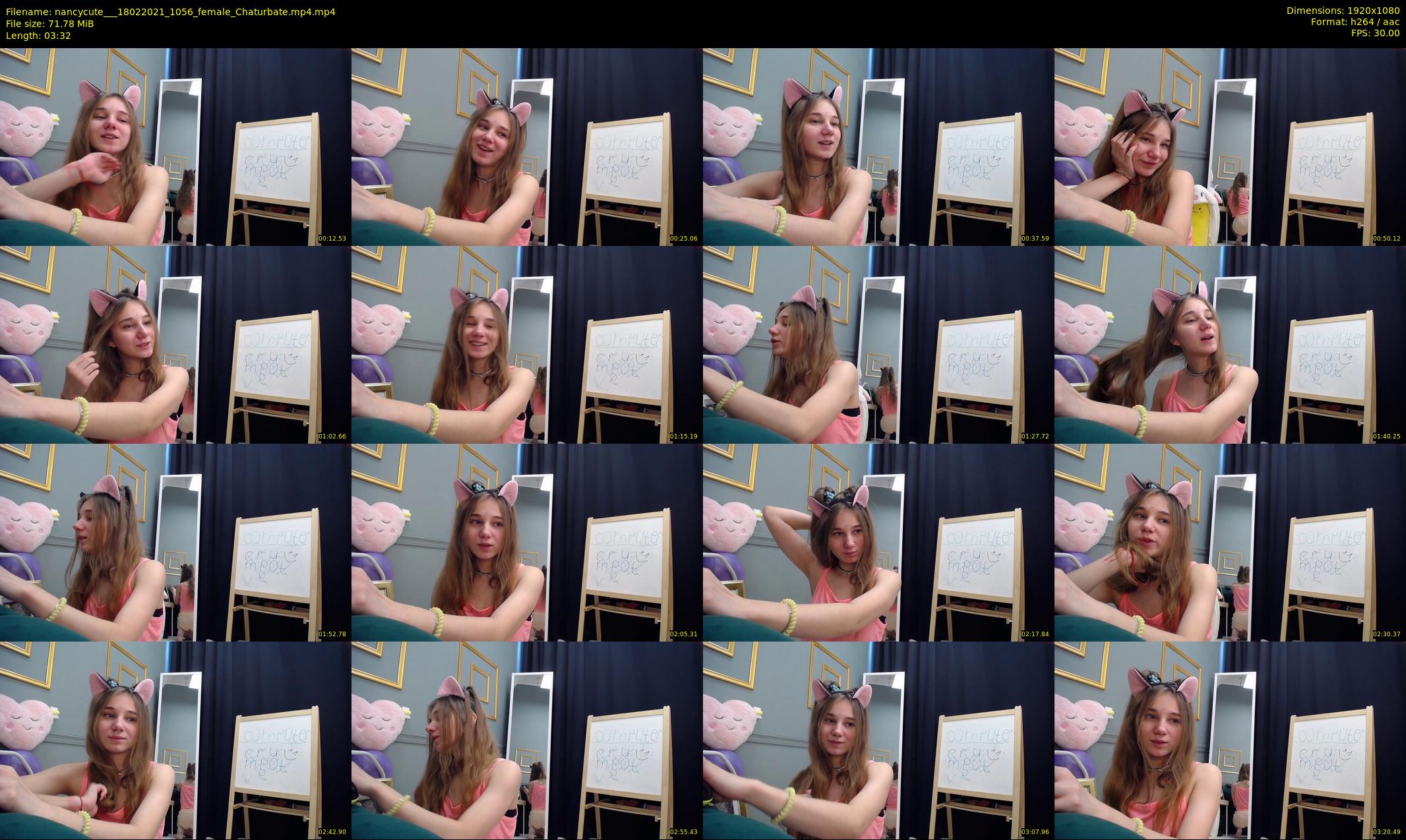 nancycute__ — 4 minute Chaturbate female cam show recording, 1080p, Feb 18, 2021