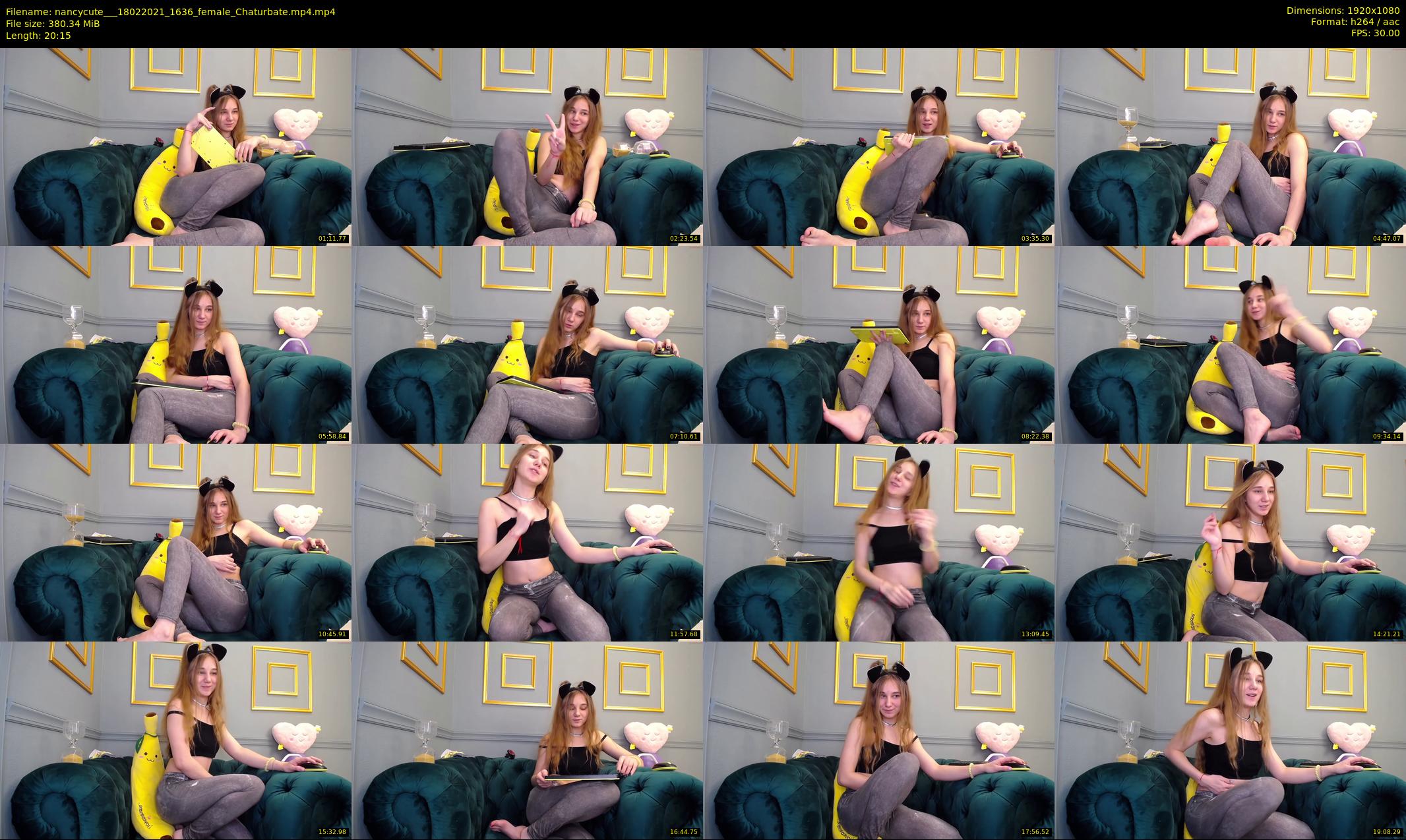 nancycute__ — 21 minute Chaturbate female cam show recording, 1080p, Feb 18, 2021