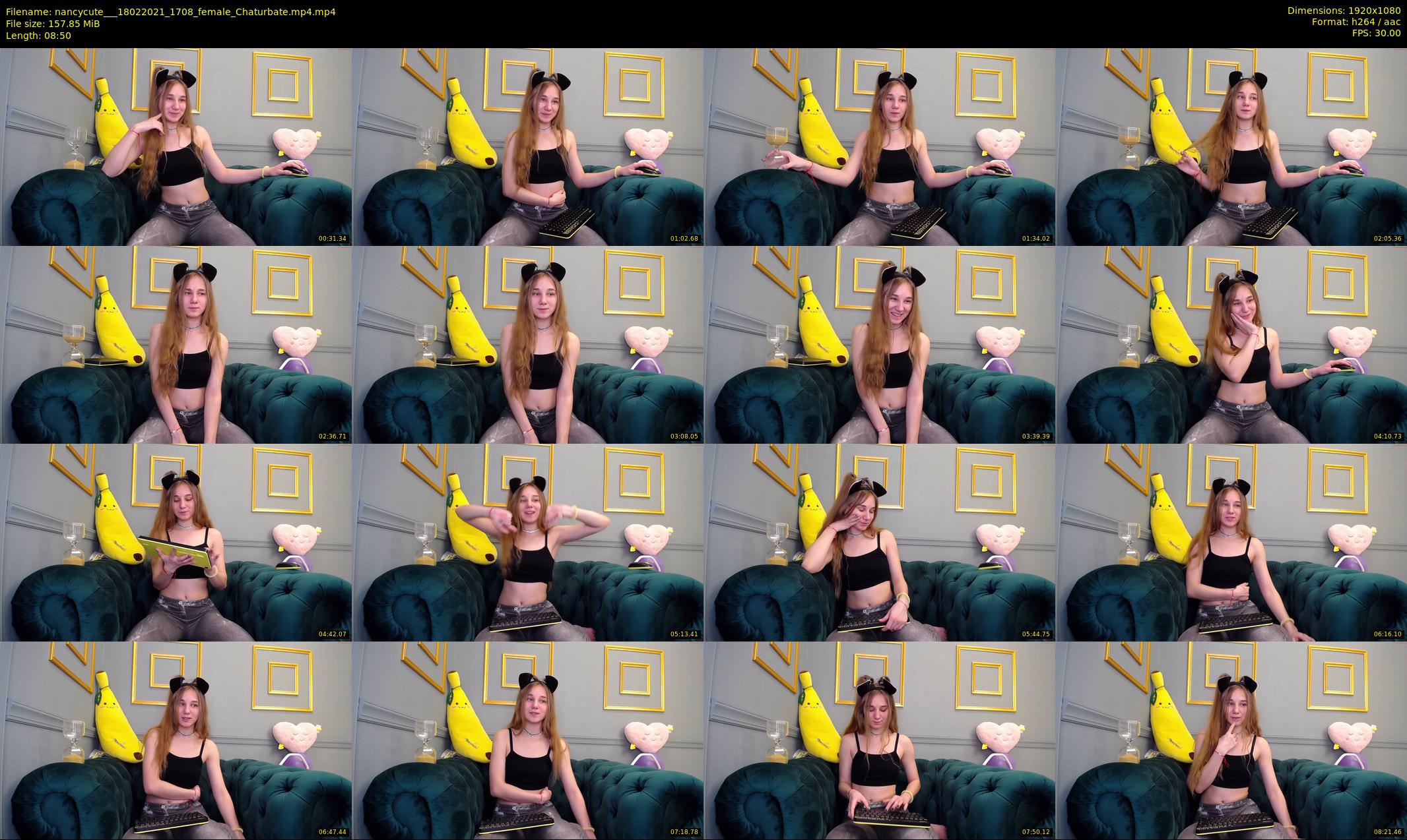 nancycute__ — 9 minute Chaturbate female cam show recording, 1080p, Feb 18, 2021
