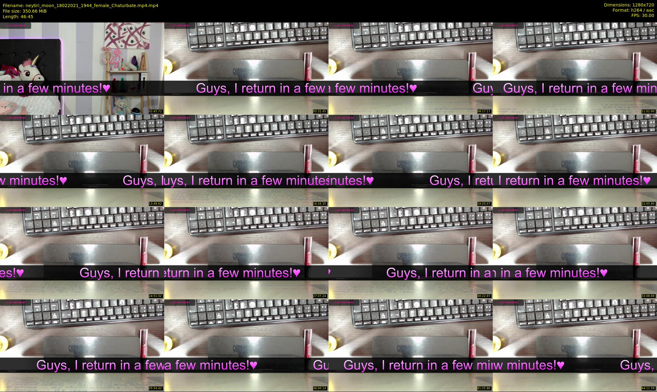 neytiri_moon — 47 minute Chaturbate female cam show recording, 720p, Feb 18, 2021
