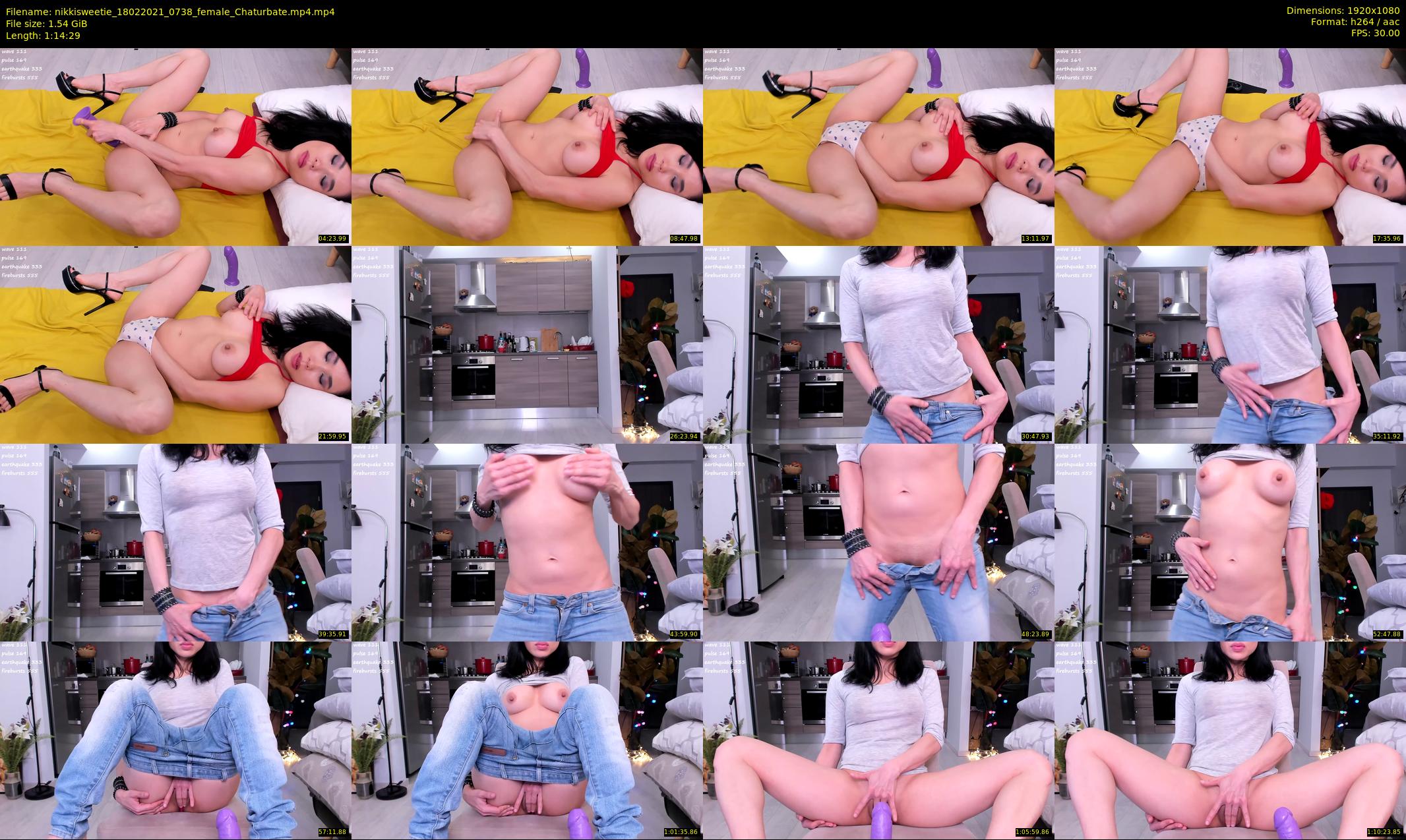 nikkisweetie — 75 minute Chaturbate female cam show recording, 1080p, Feb 18, 2021
