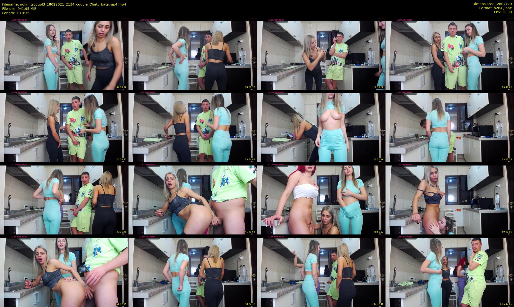 nolimitscoupl3 — 71 minute Chaturbate couple cam show recording, 720p, Feb 18, 2021