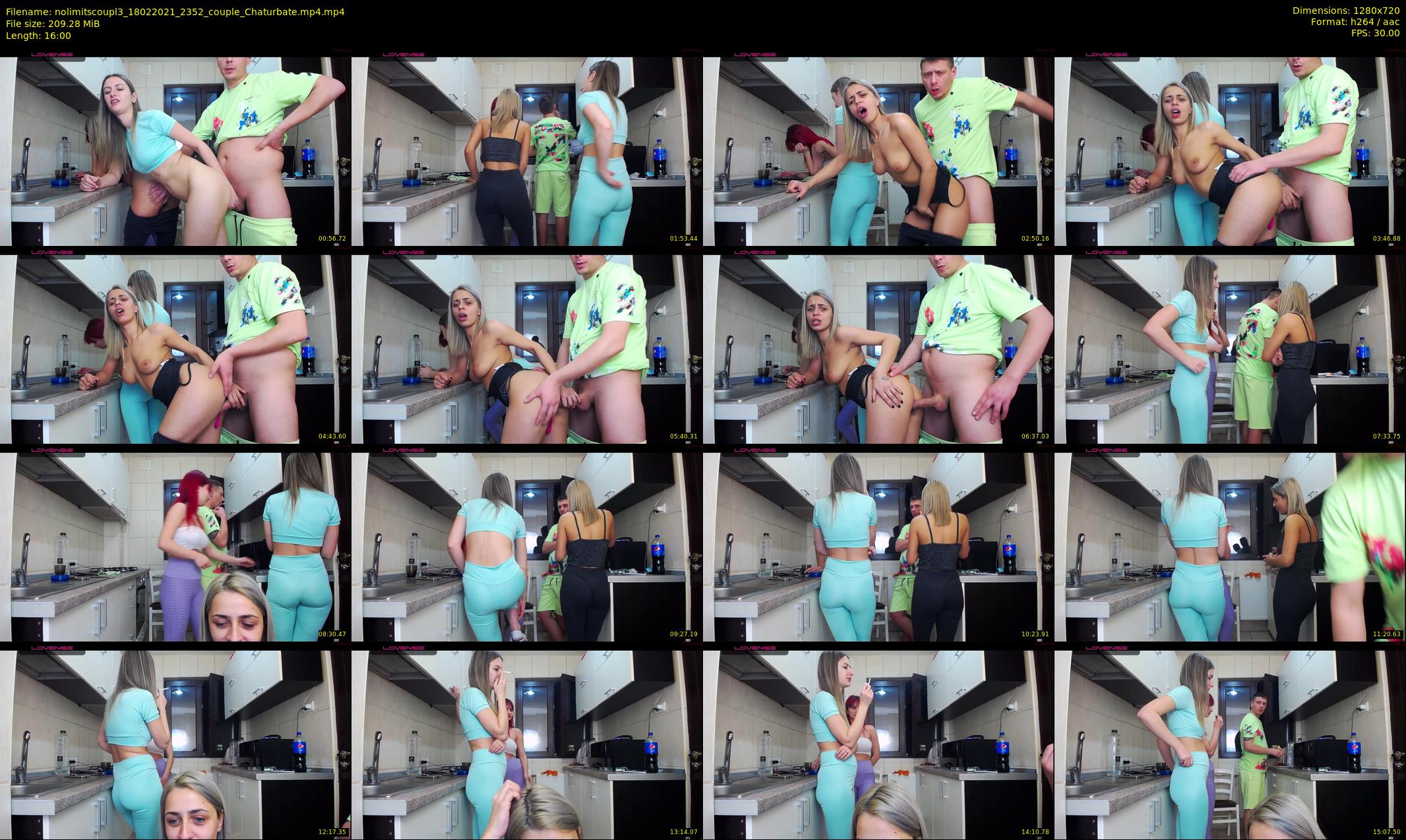 nolimitscoupl3 — 16 minute Chaturbate couple cam show recording, 720p, Feb 18, 2021