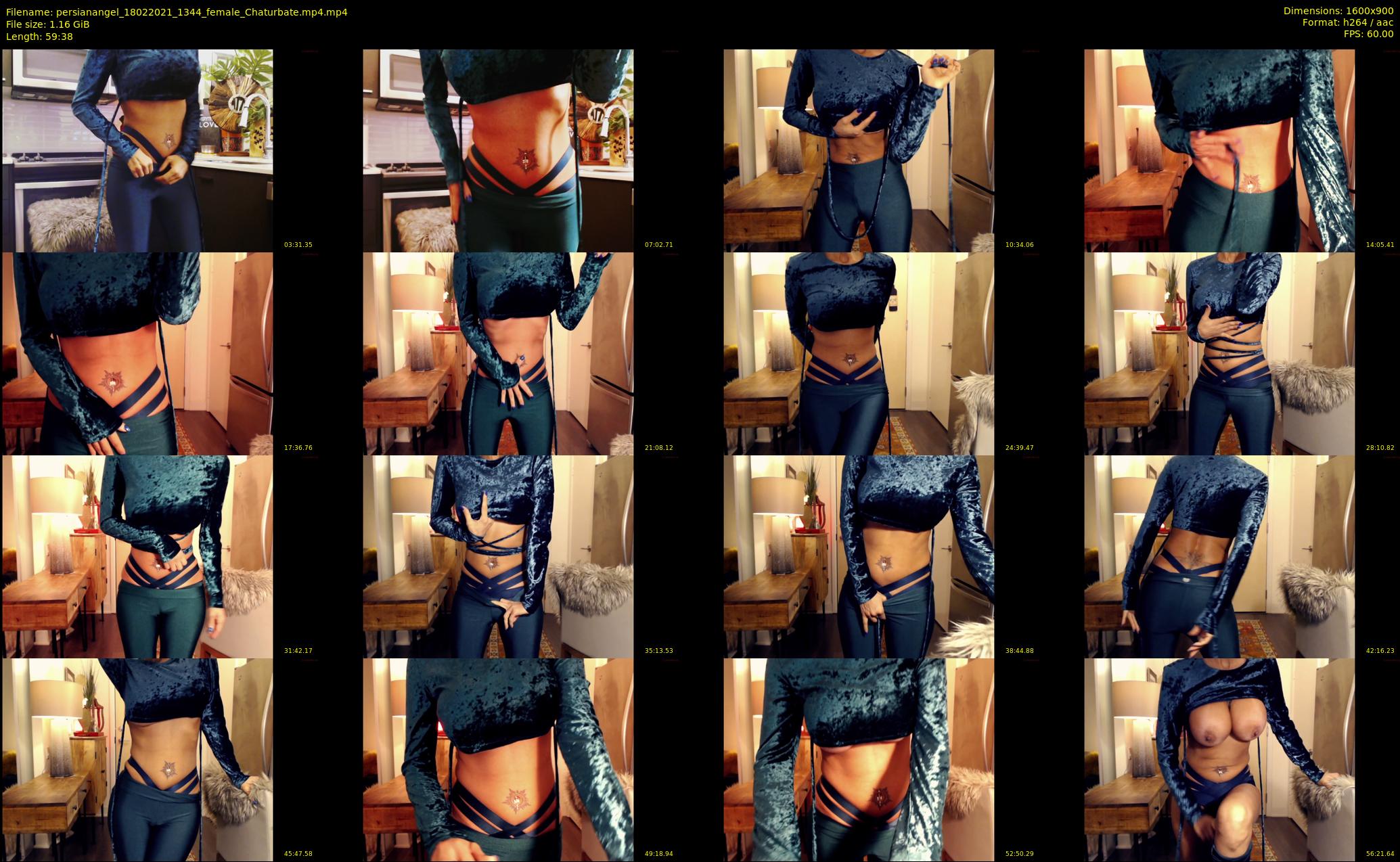 persianangel — 60 minute Chaturbate female cam show recording, 720p, Feb 18, 2021