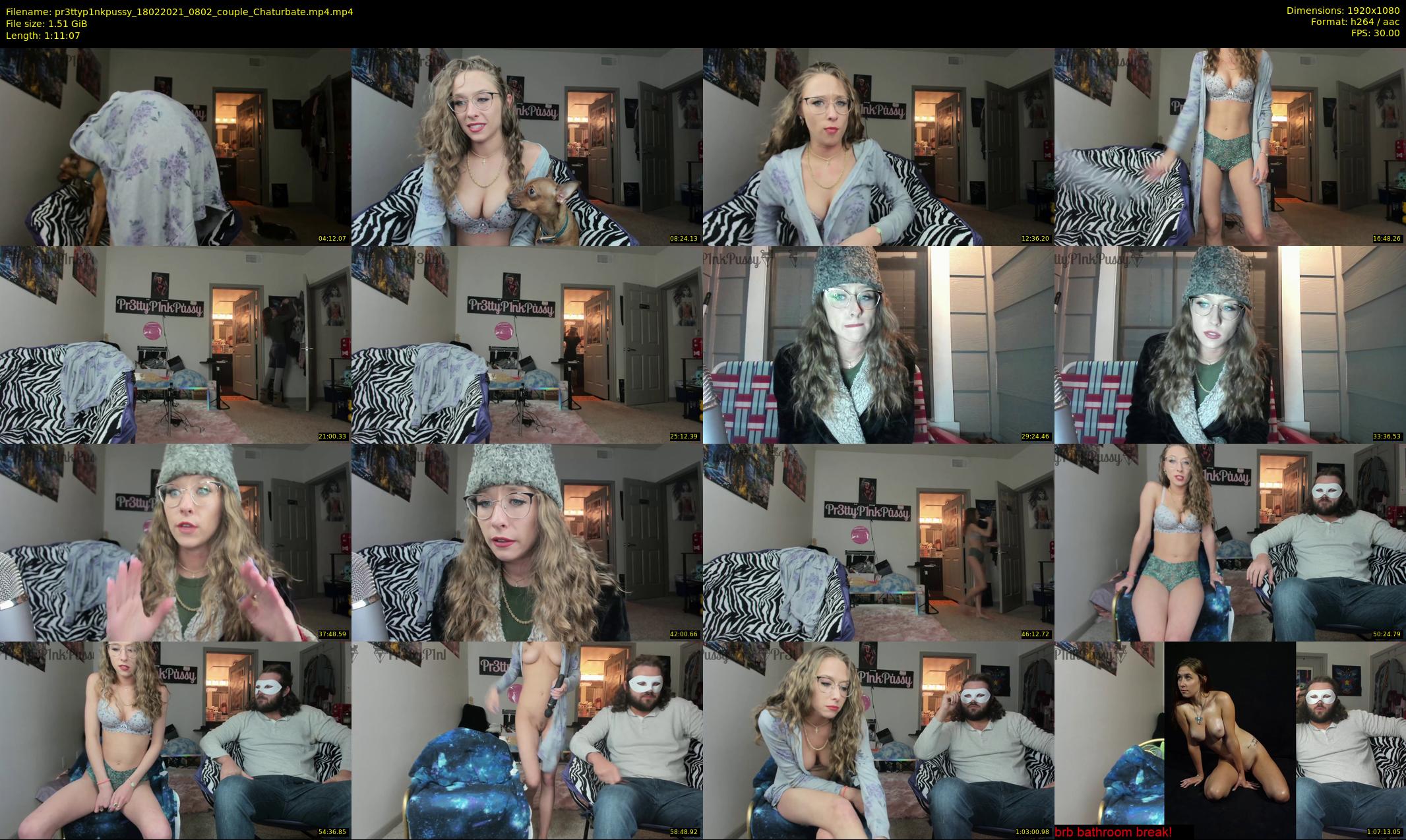 pr3ttyp1nkpussy — 72 minute Chaturbate couple cam show recording, 1080p, Feb 18, 2021