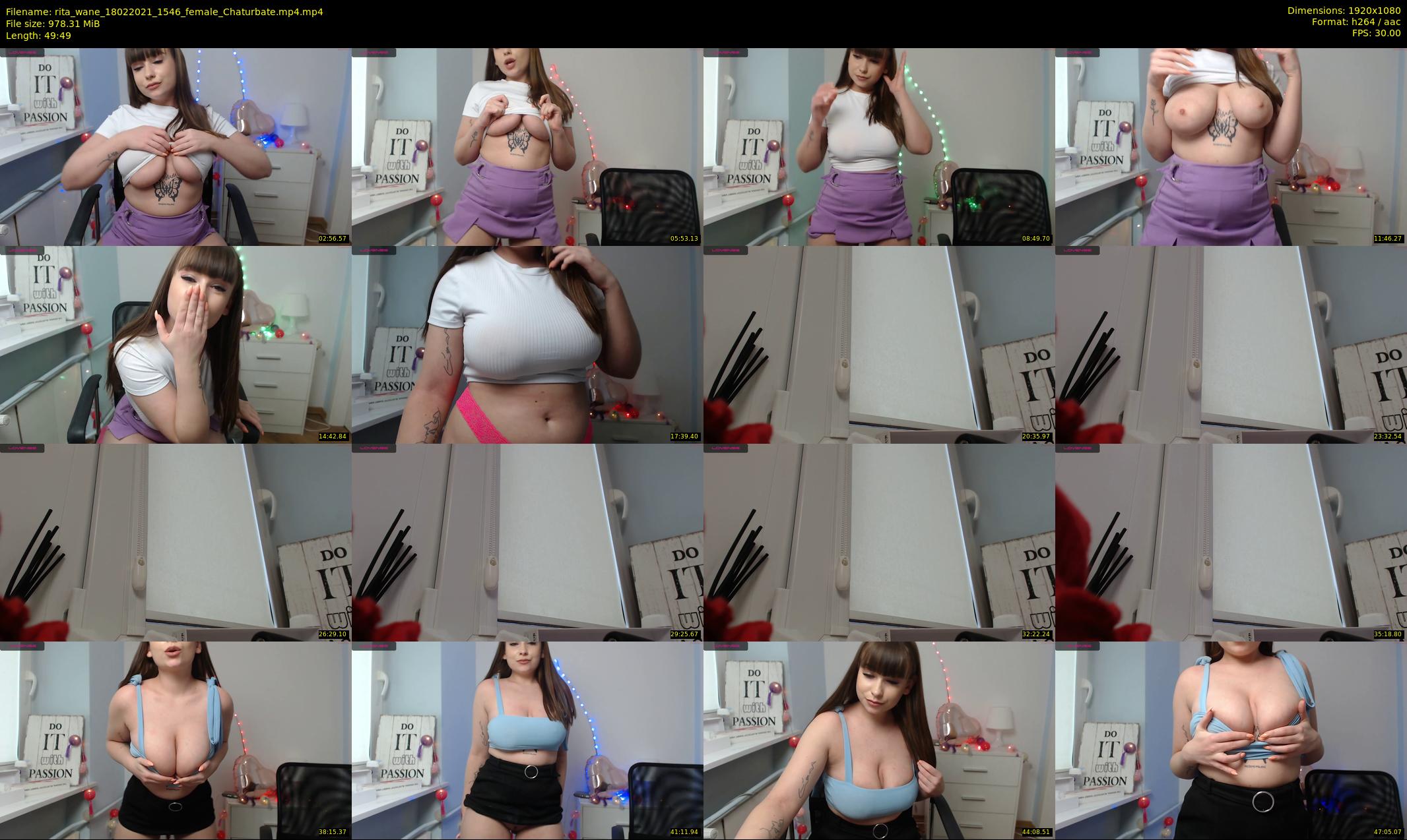 rita_wane — 50 minute Chaturbate female cam show recording, 1080p, Feb 18, 2021