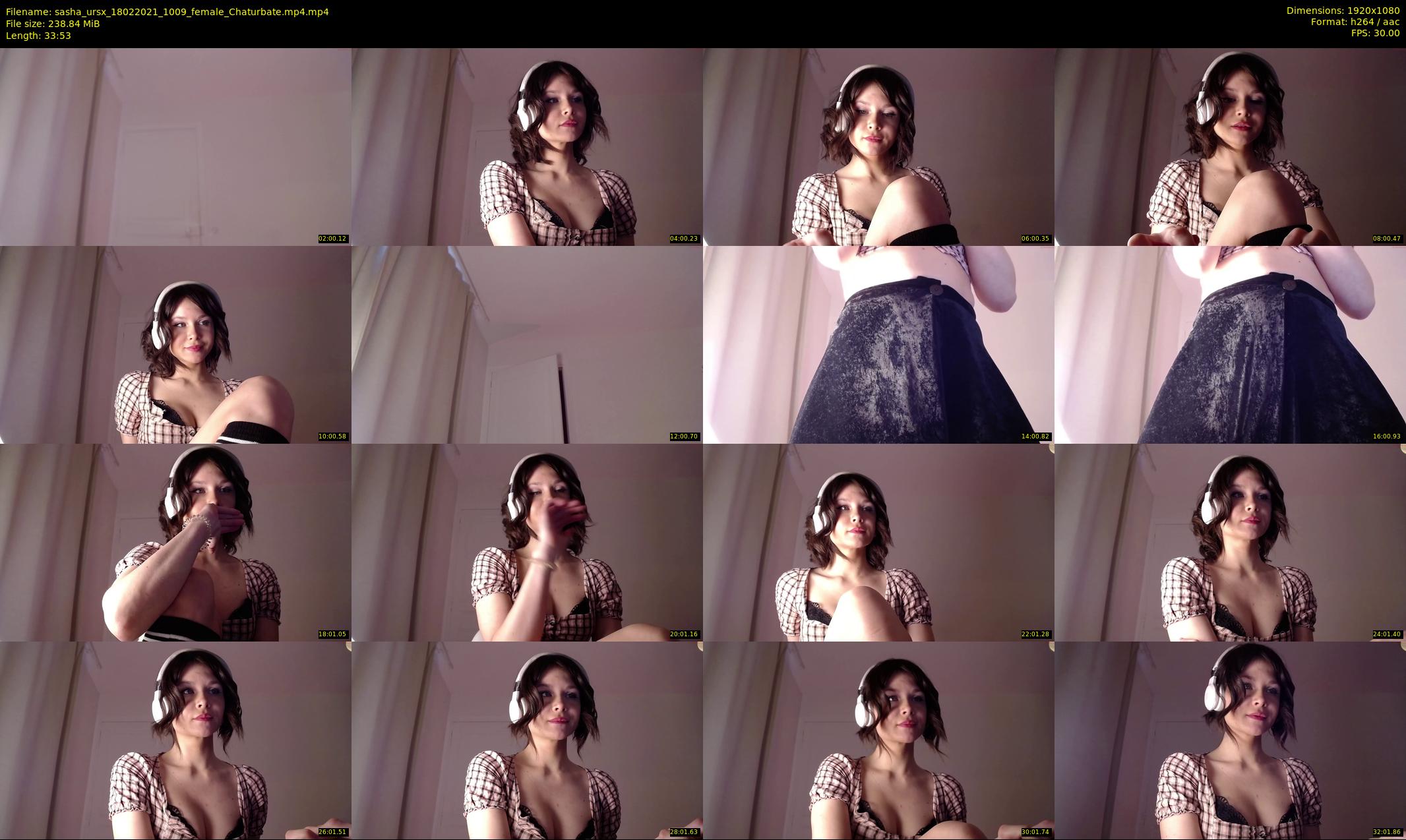 sasha_ursx — 34 minute Chaturbate female cam show recording, 1080p, Feb 18, 2021