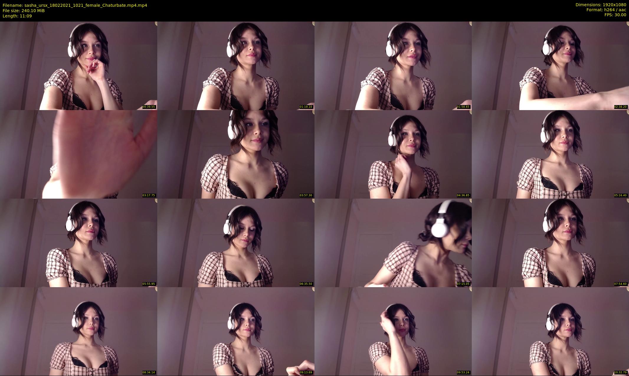 sasha_ursx — 12 minute Chaturbate female cam show recording, 1080p, Feb 18, 2021