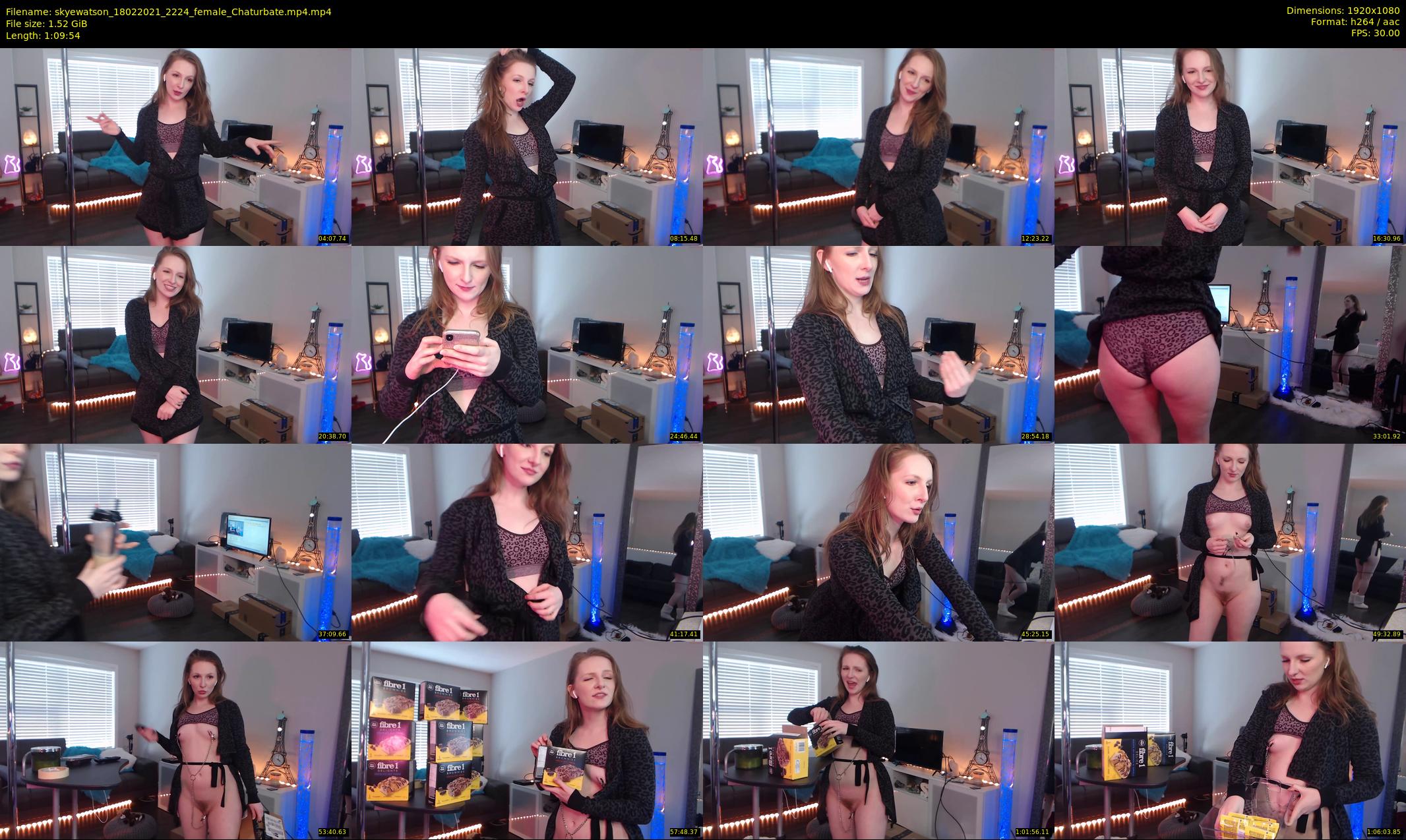 skyewatson — 70 minute Chaturbate female cam show recording, 1080p, Feb 18, 2021