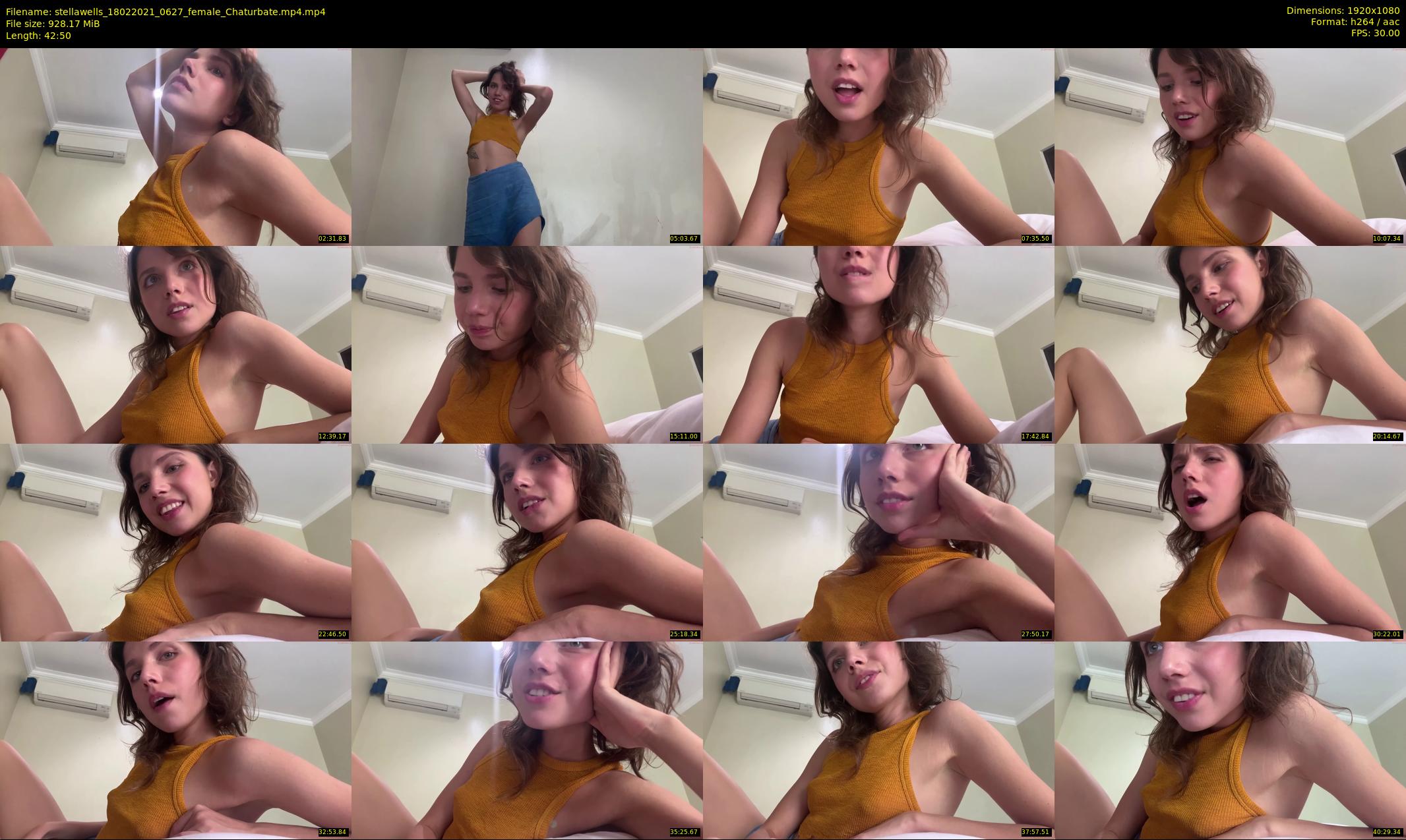 stellawells — 43 minute Chaturbate female cam show recording, 1080p, Feb 18, 2021