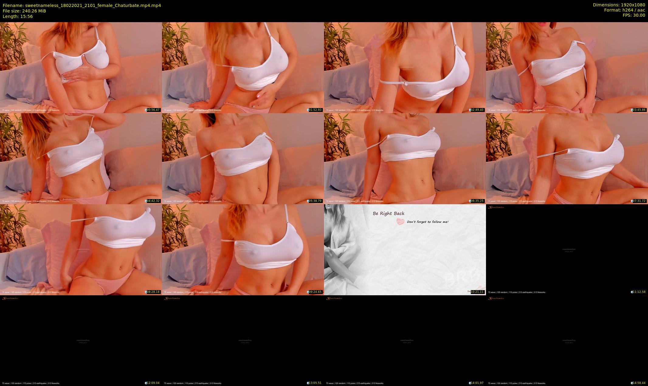 sweetnameless — 16 minute Chaturbate couple cam show recording, 1080p, Feb 18, 2021