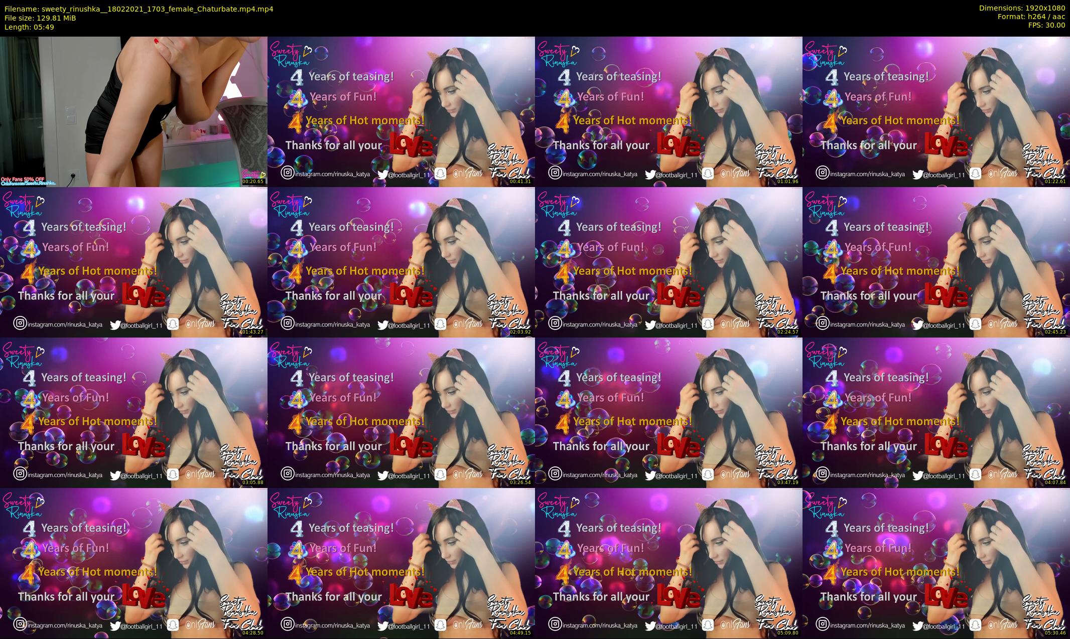 sweety_rinushka_ — 6 minute Chaturbate female cam show recording, 1080p, Feb 18, 2021