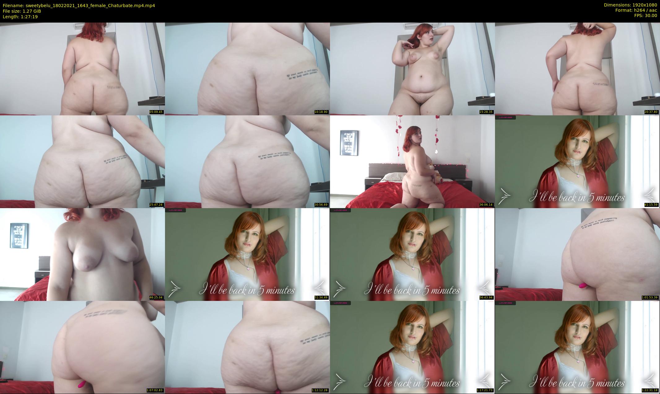 sweetybelu — 88 minute Chaturbate female cam show recording, 1080p, Feb 18, 2021