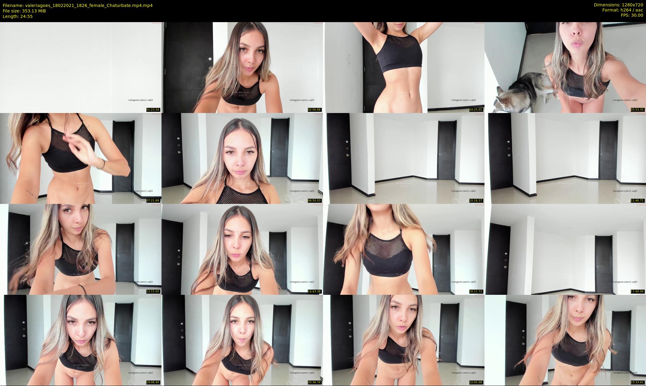 valeriagoes — 25 minute Chaturbate female cam show recording, 720p, Feb 18, 2021