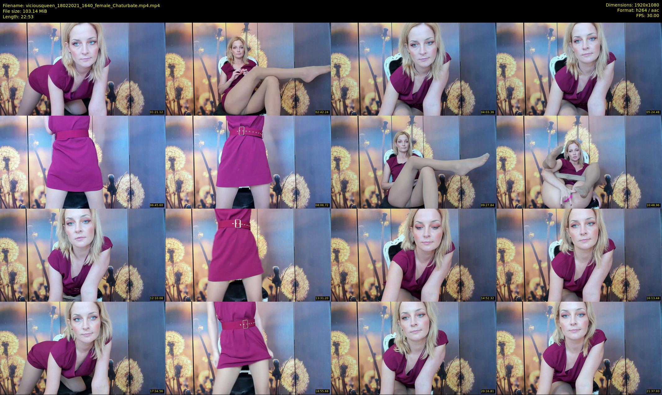 viciousqueen — 23 minute Chaturbate female cam show recording, 1080p, Feb 18, 2021