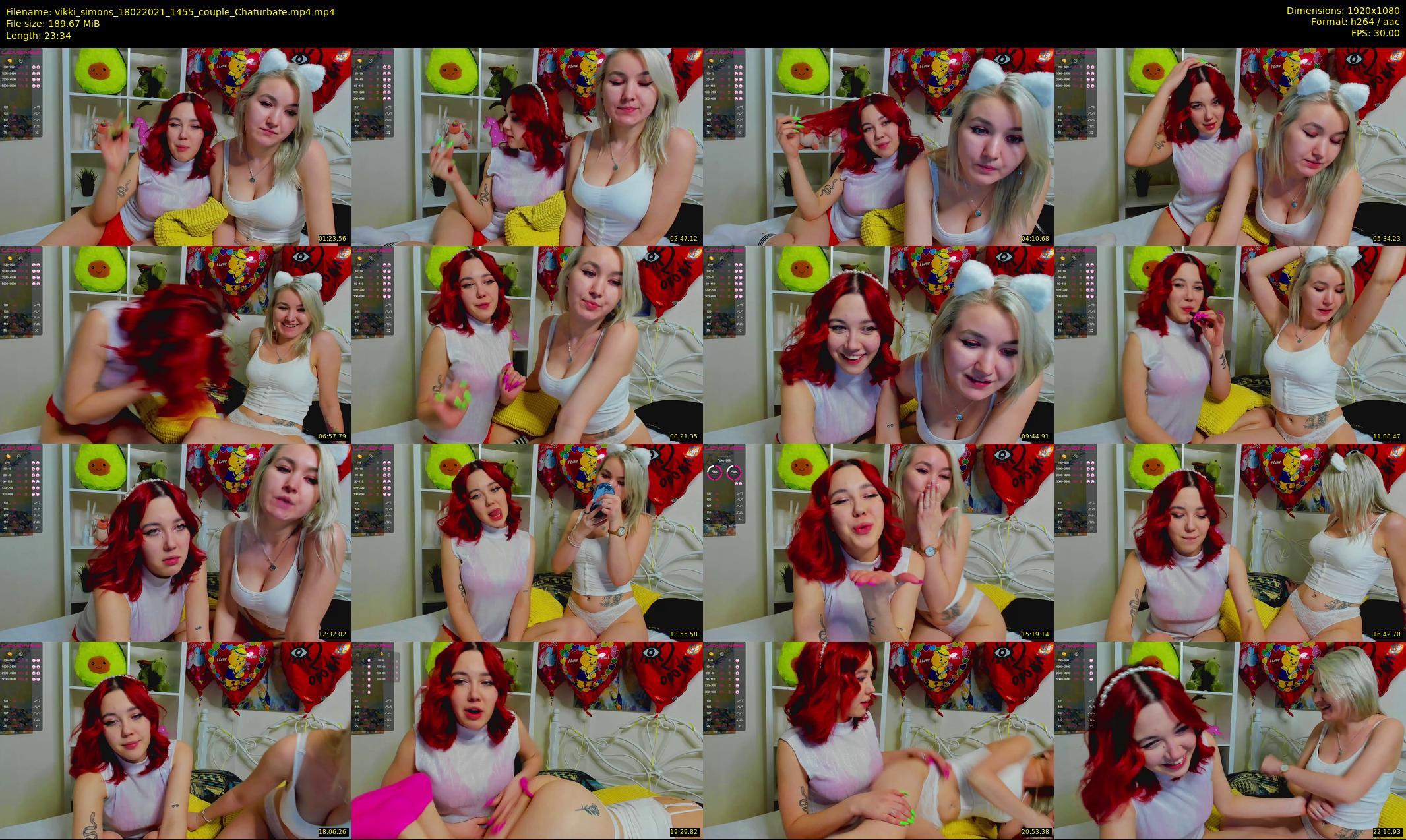 vikki_simons — 24 minute Chaturbate couple cam show recording, 1080p, Feb 18, 2021