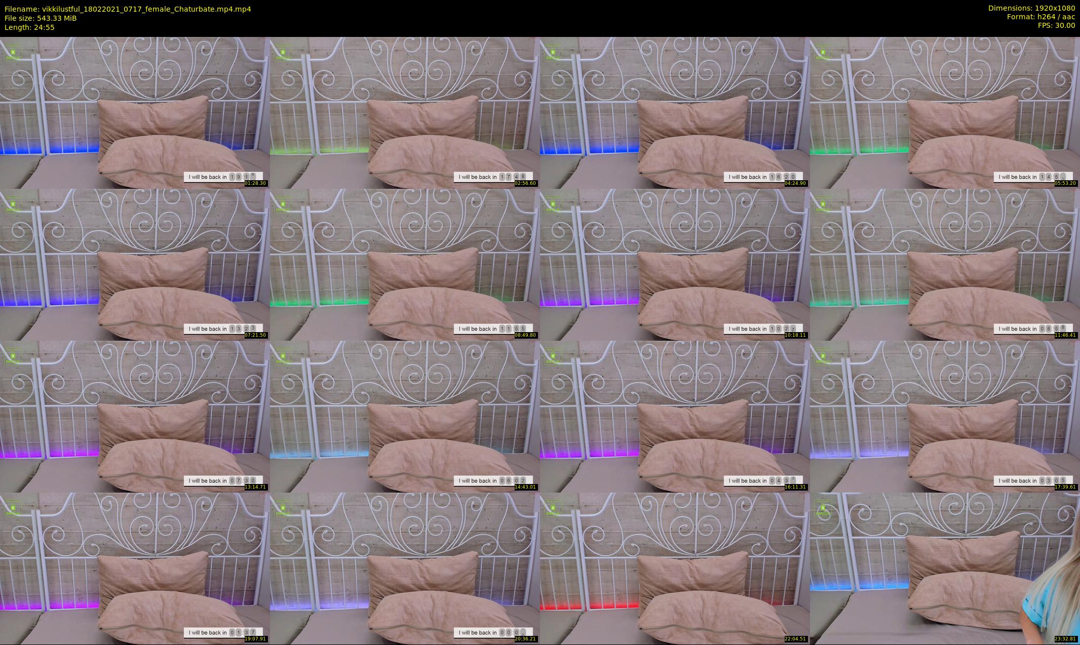 vikkilustful — 25 minute Chaturbate female cam show recording, 1080p, Feb 18, 2021