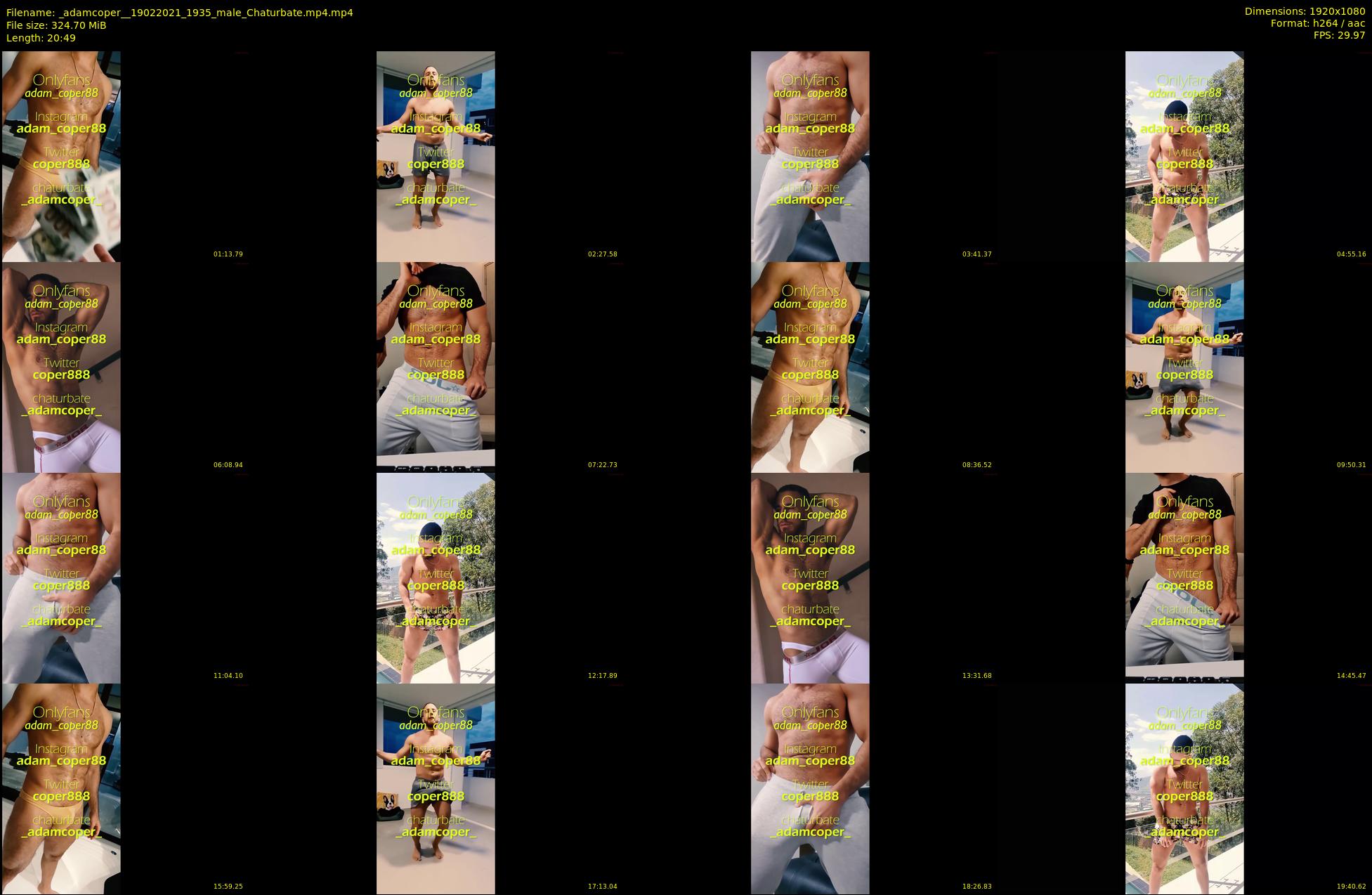 _adamcoper_ — 21 minute Chaturbate male cam show recording, 1080p, Feb 19, 2021