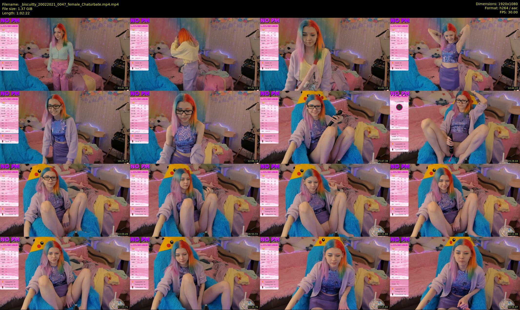 _biscuitty — 63 minute Chaturbate female cam show recording, 1080p, Feb 20, 2021