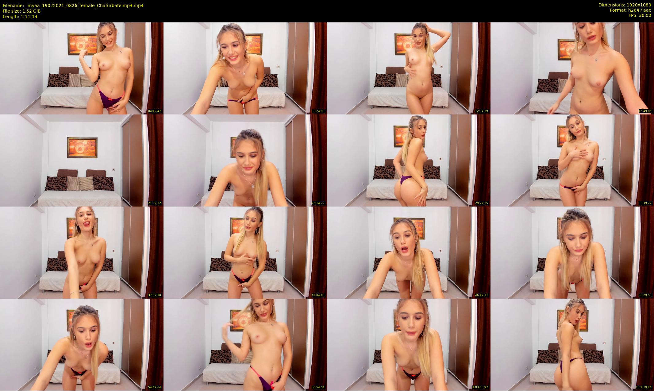 _myaa — 72 minute Chaturbate female cam show recording, 1080p, Feb 19, 2021