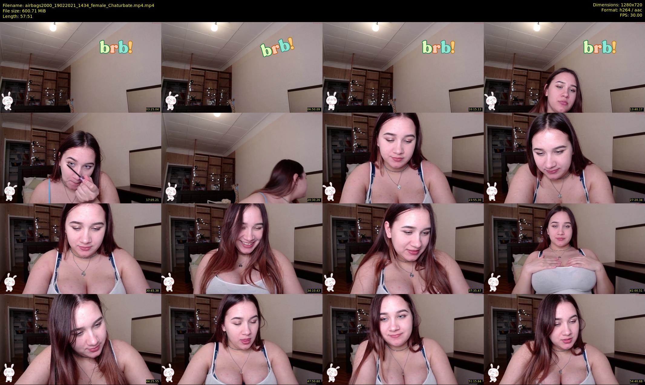 airbags2000 — 58 minute Chaturbate female cam show recording, 720p, Feb 19, 2021