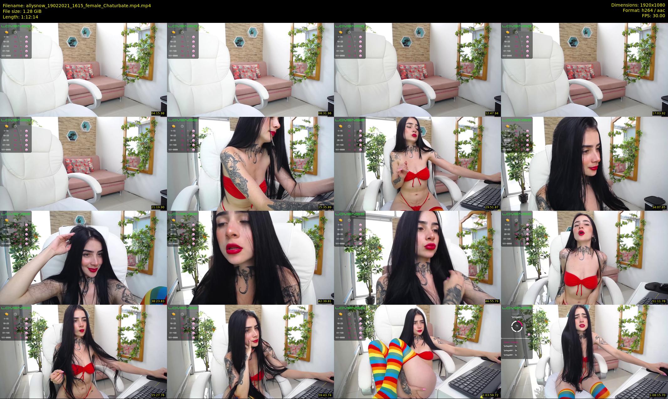 allysnow — 73 minute Chaturbate female cam show recording, 1080p, Feb 19, 2021
