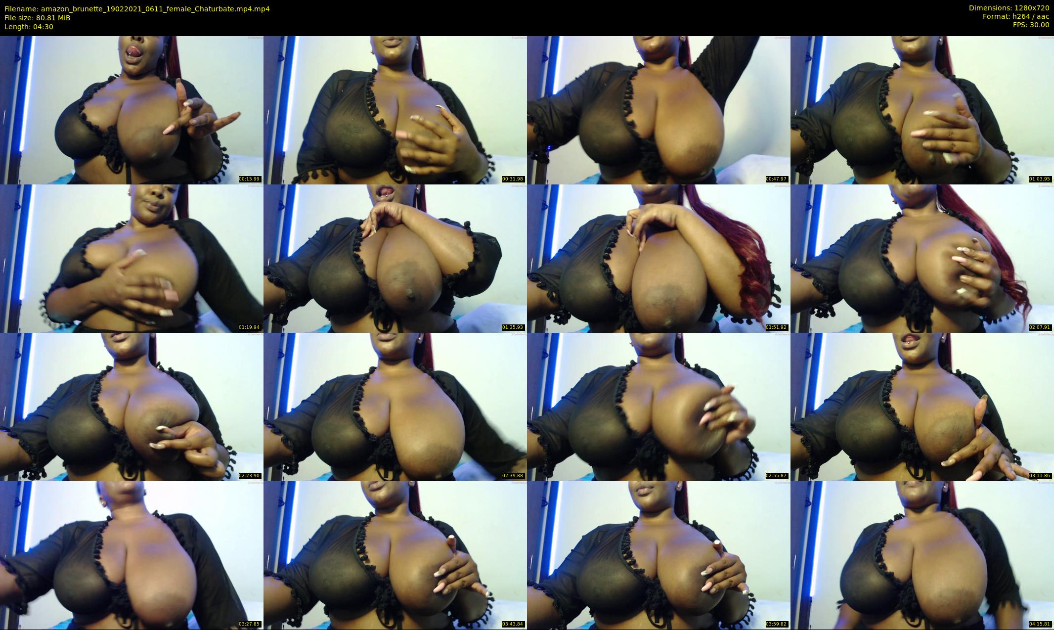 amazon_brunette — 5 minute Chaturbate female cam show recording, 720p, Feb 19, 2021