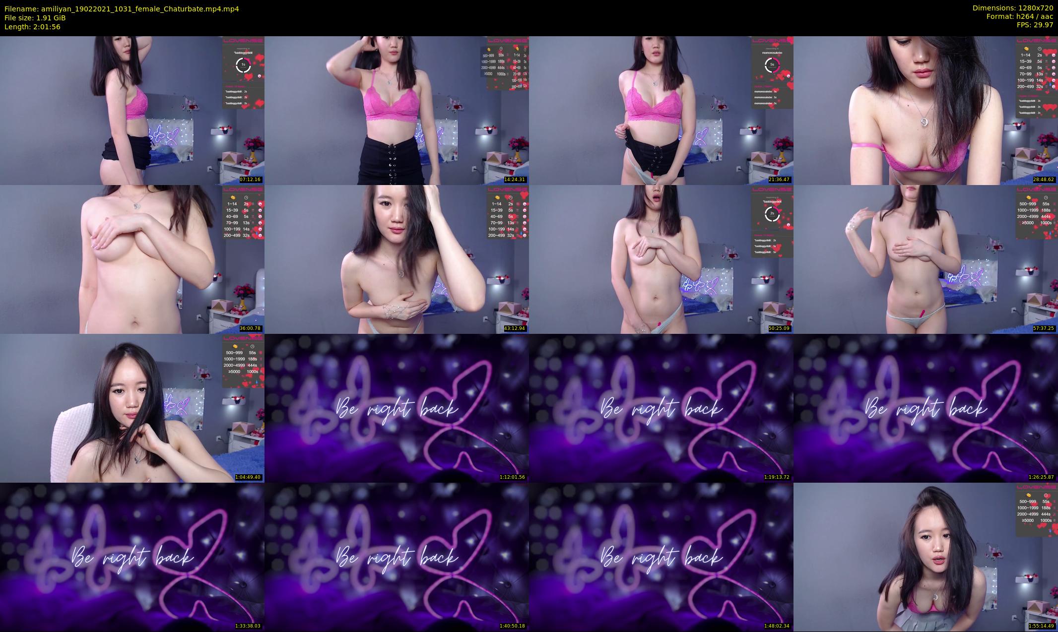 amiliyan — 122 minute Chaturbate female cam show recording, 720p, Feb 19, 2021