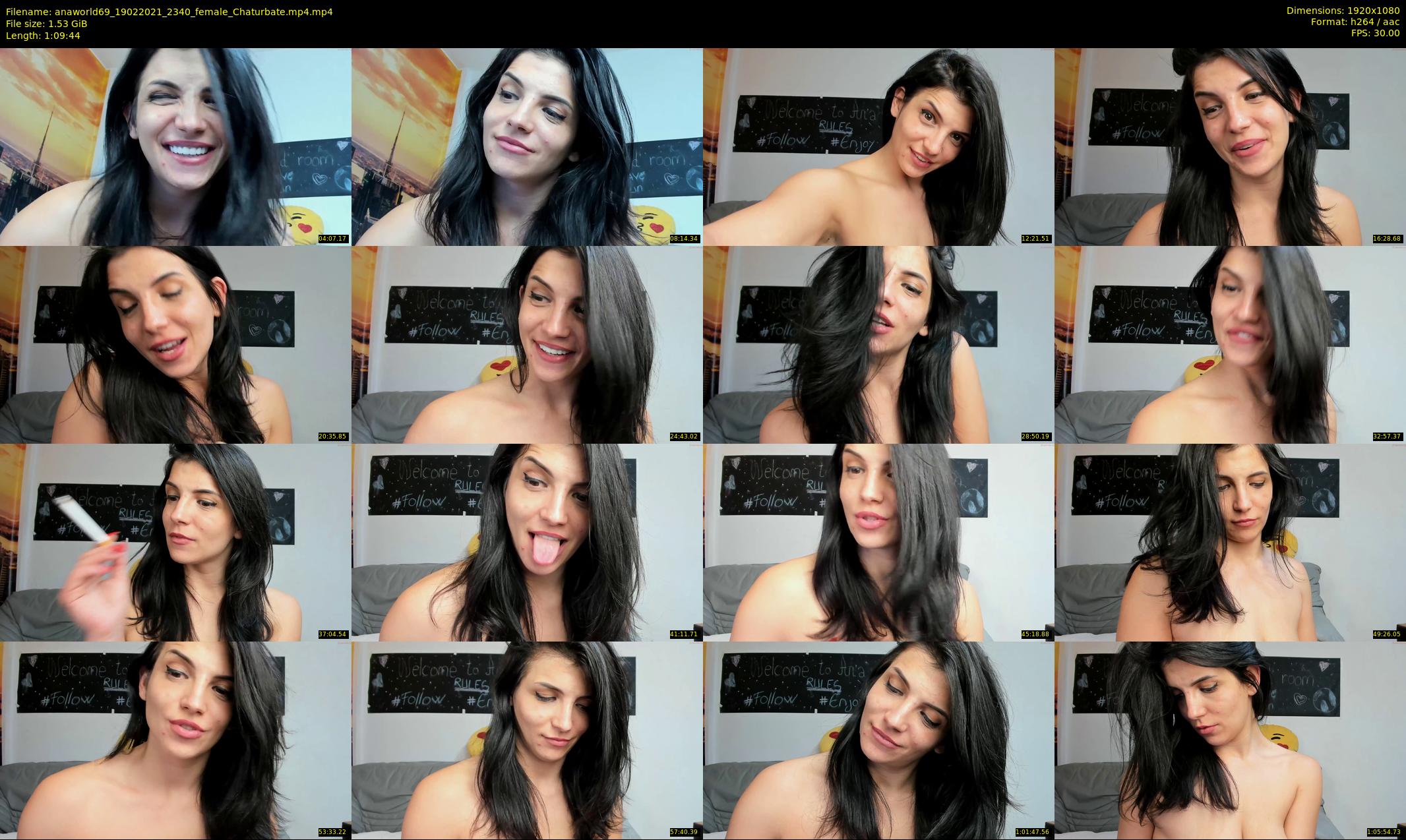 anaworld69 — 70 minute Chaturbate female cam show recording, 1080p, Feb 19, 2021