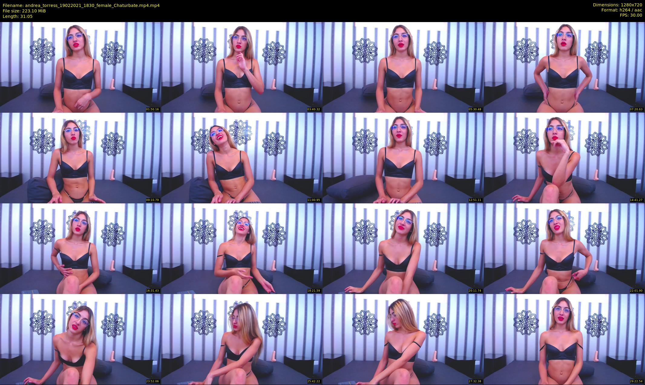 andrea_torress — 32 minute Chaturbate female cam show recording, 720p, Feb 19, 2021
