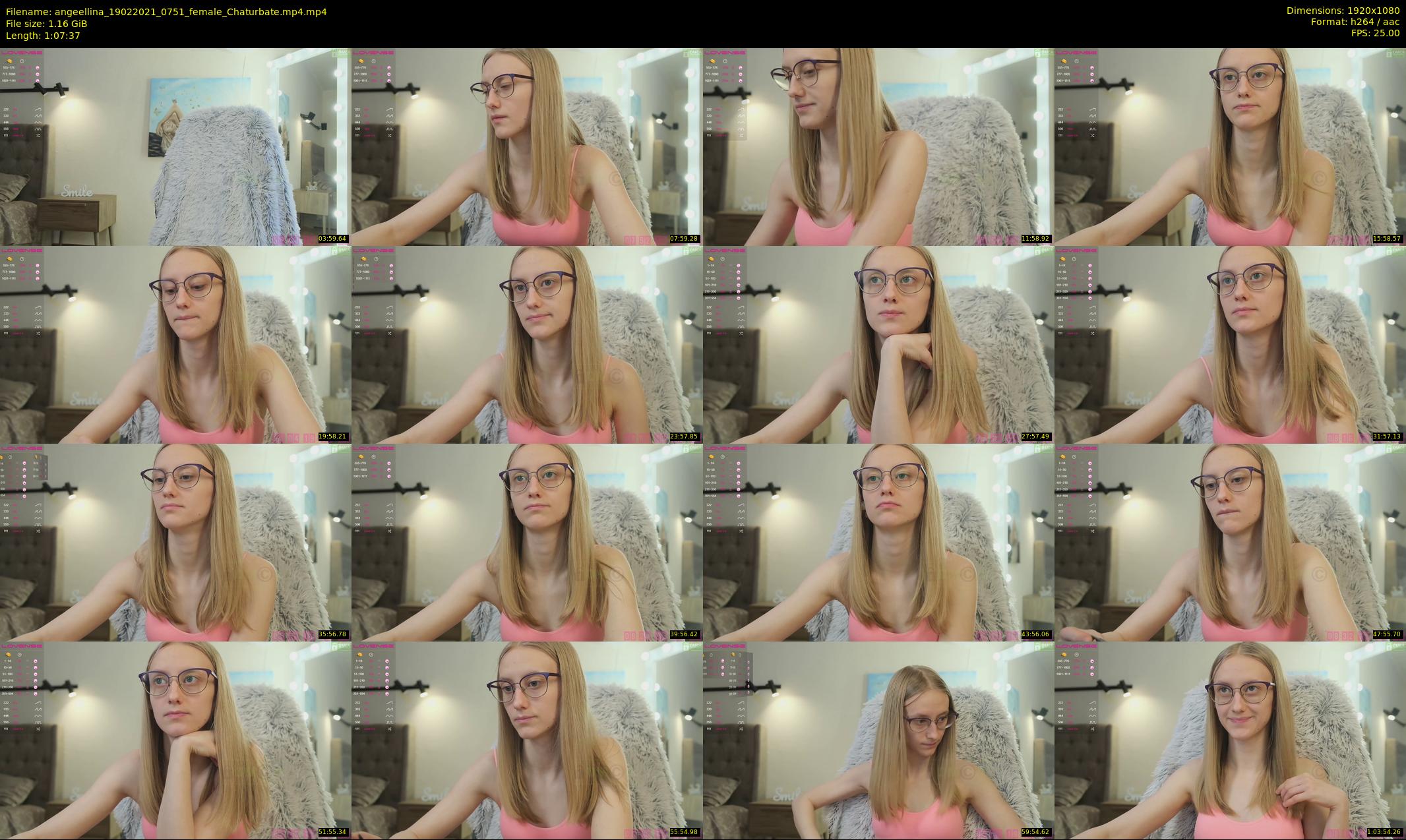 angeellina — 68 minute Chaturbate female cam show recording, 1080p, Feb 19, 2021