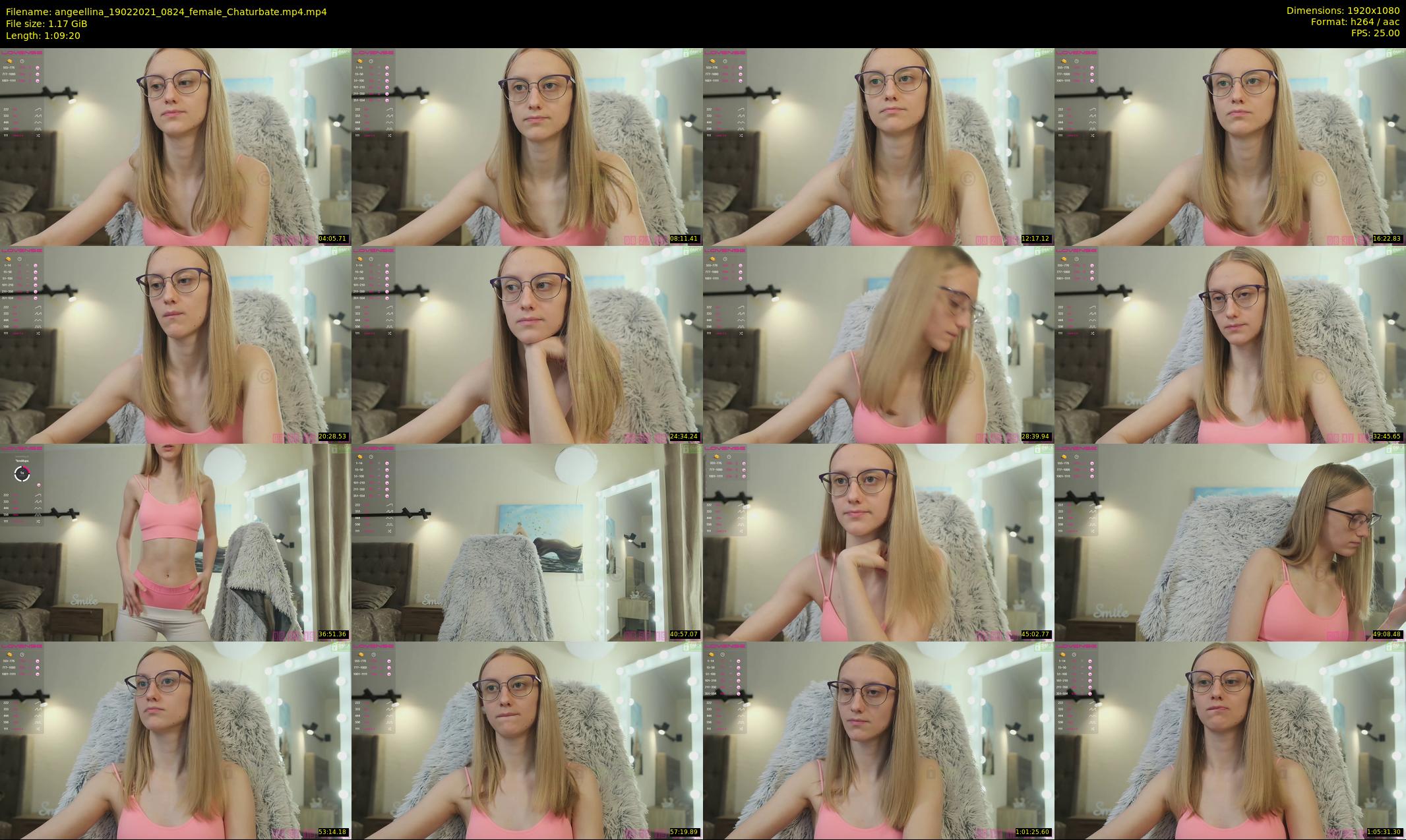angeellina — 70 minute Chaturbate female cam show recording, 1080p, Feb 19, 2021