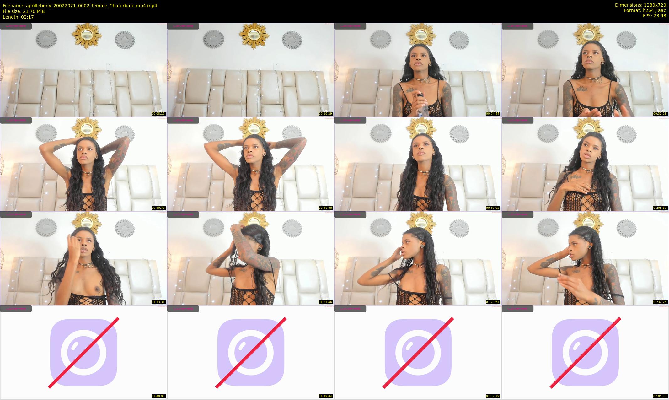aprillebony — 3 minute Chaturbate female cam show recording, 720p, Feb 20, 2021