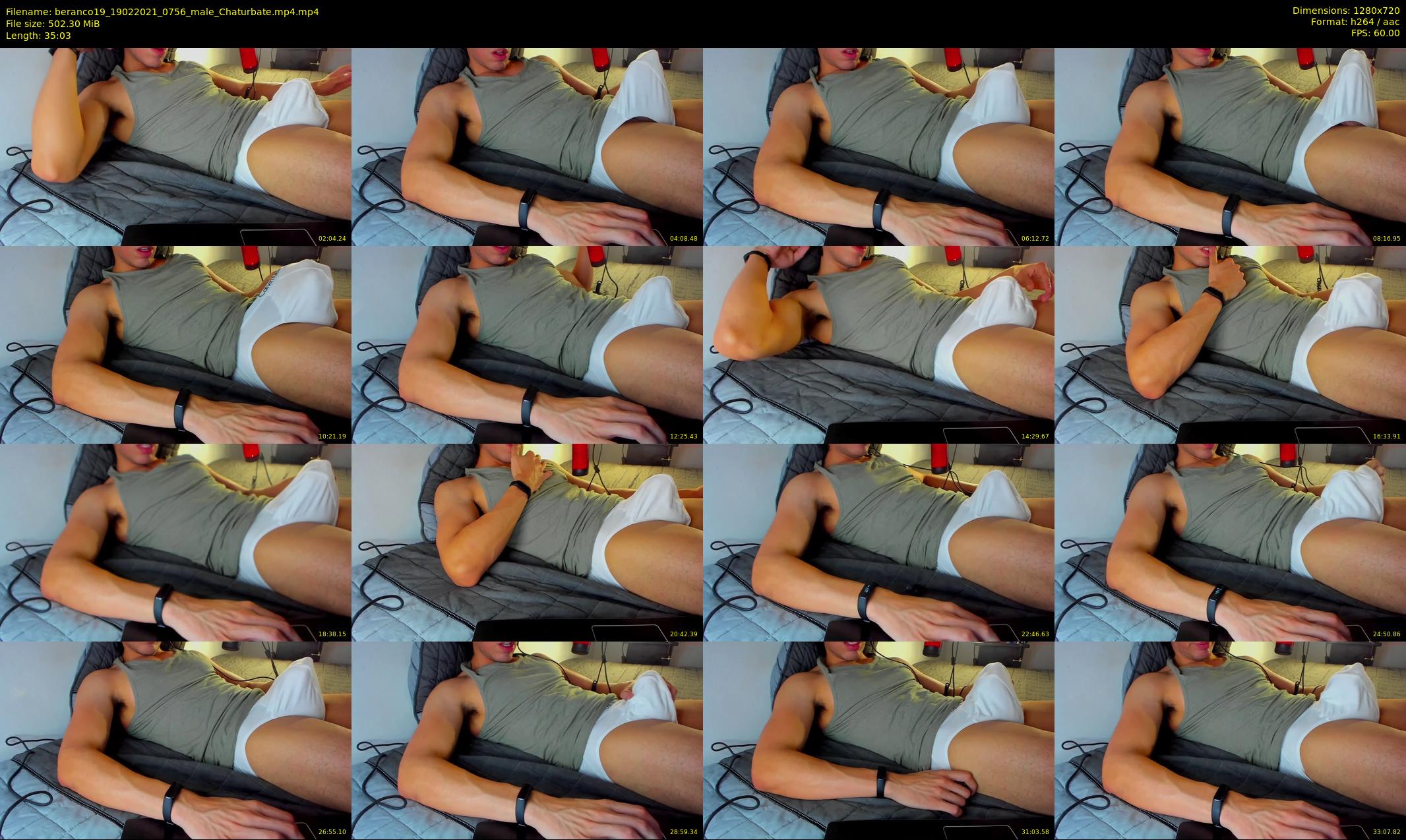 beranco19 — 36 minute Chaturbate male cam show recording, 720p, Feb 19, 2021