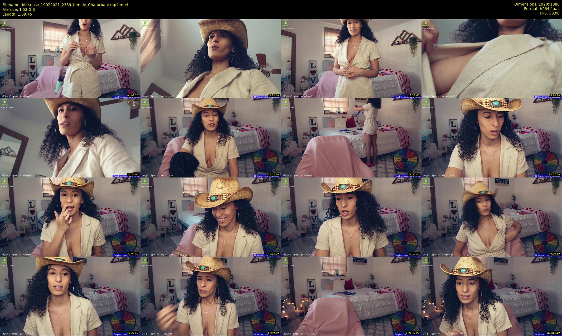 blissense — 70 minute Chaturbate female cam show recording, 1080p, Feb 19, 2021